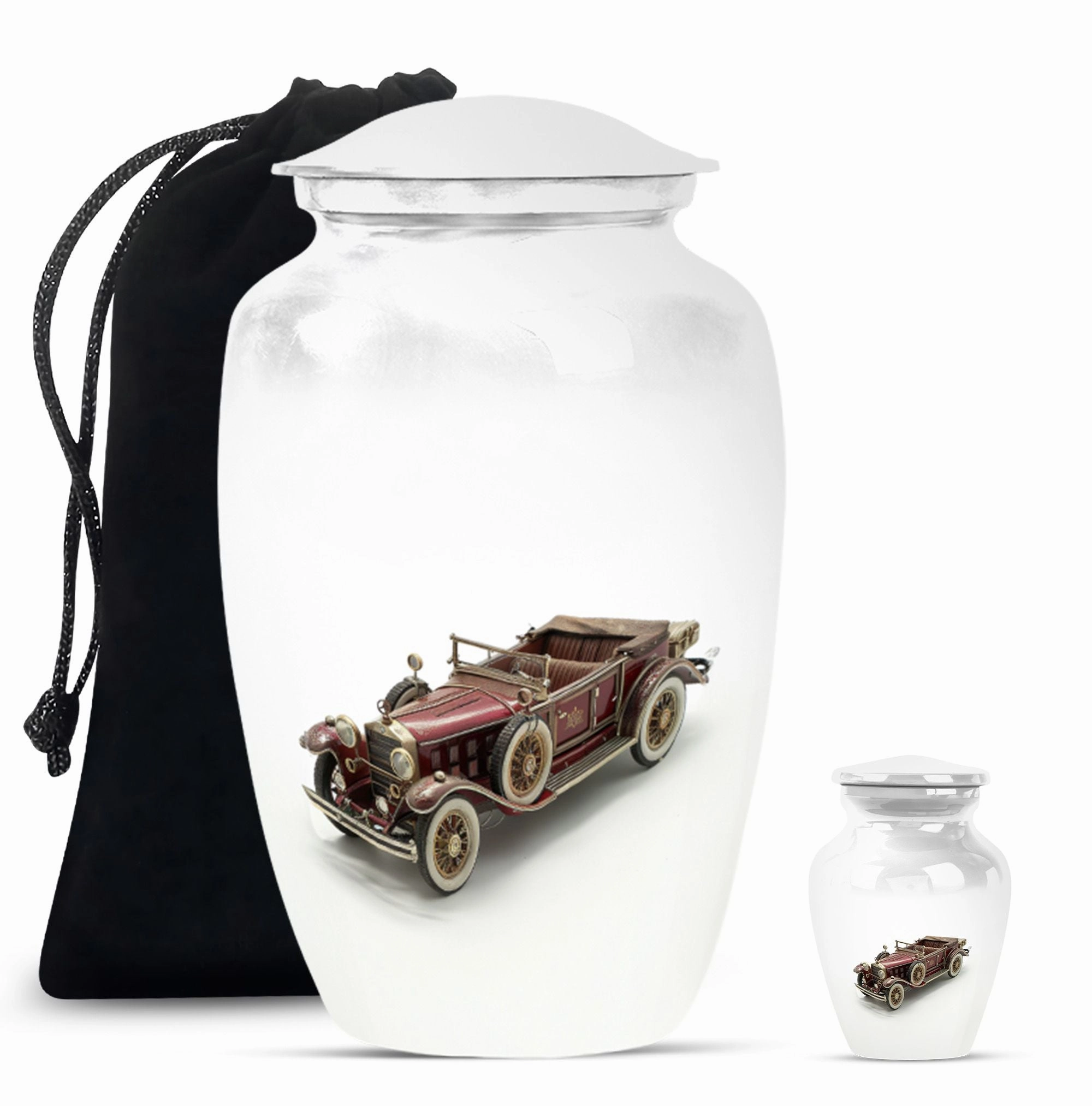 Car Cremation Medium Urn For Ashes Memorial & Funeral Urn