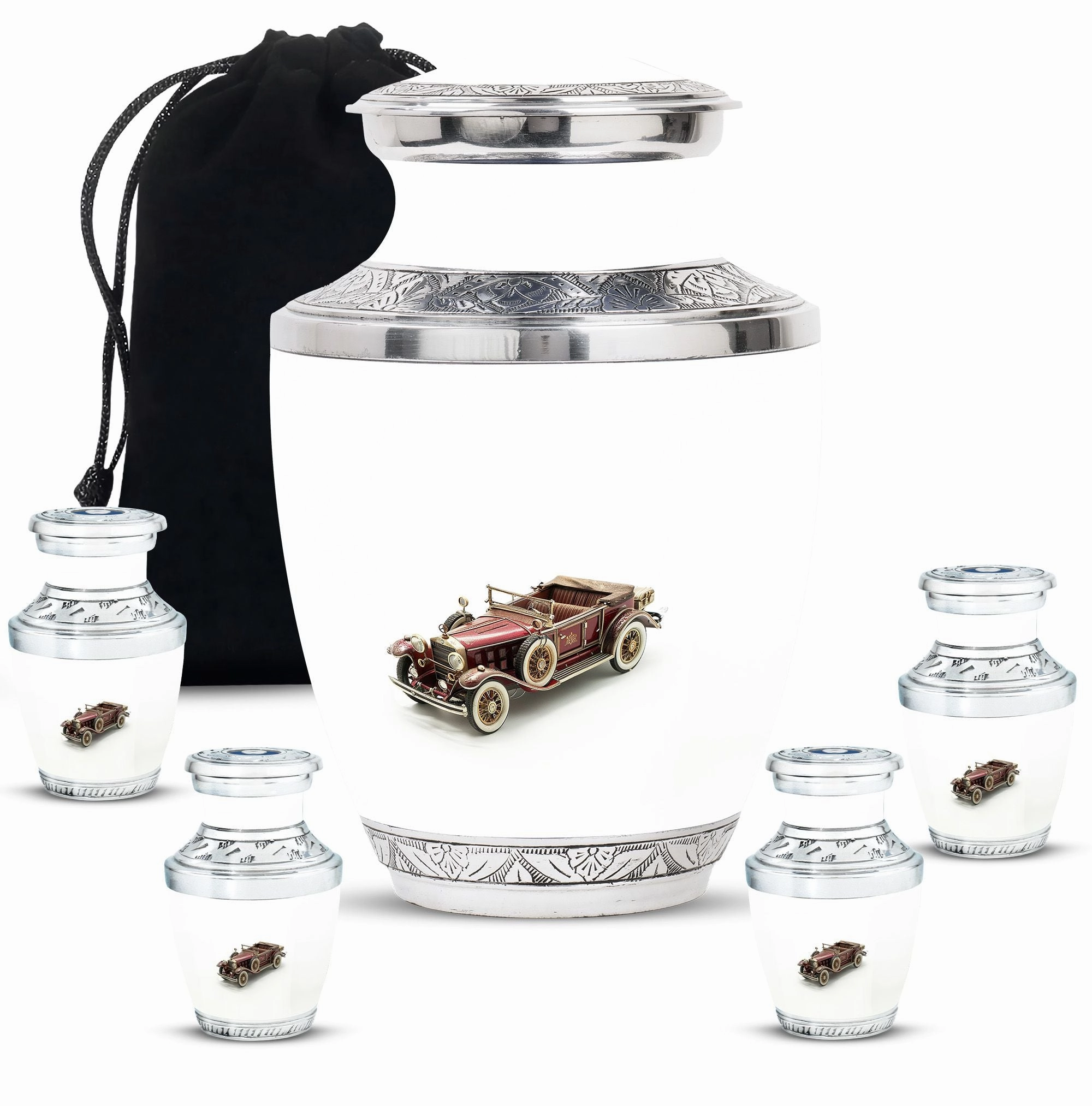 Car Cremation Medium Urn For Ashes Memorial & Funeral Urn