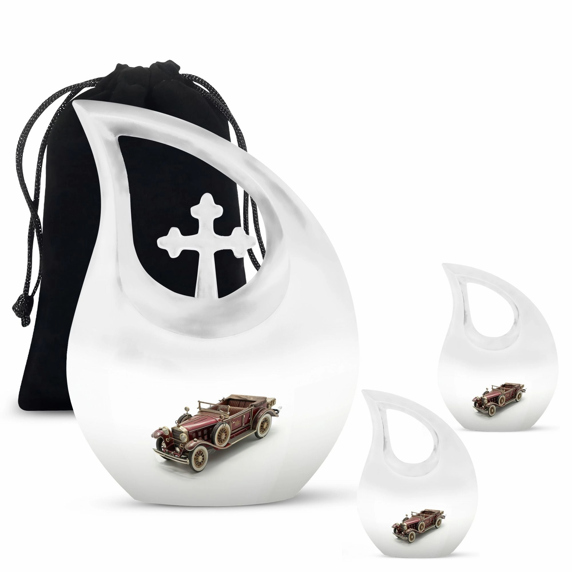 Car Cremation Medium Urn For Ashes Memorial & Funeral Urn