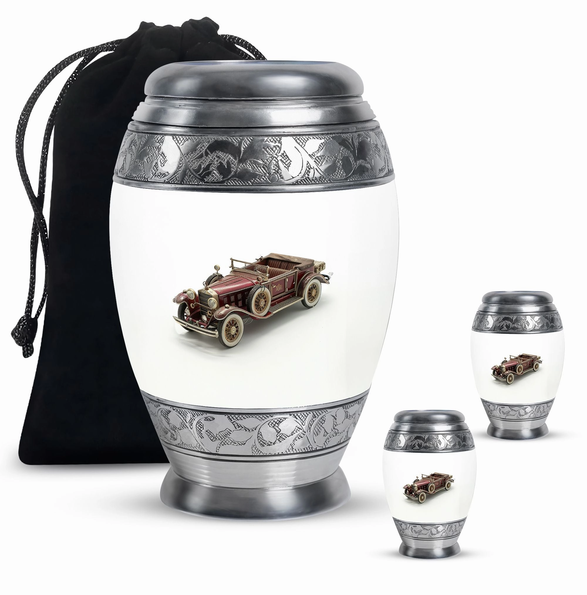 Car Cremation Medium Urn For Ashes Memorial & Funeral Urn