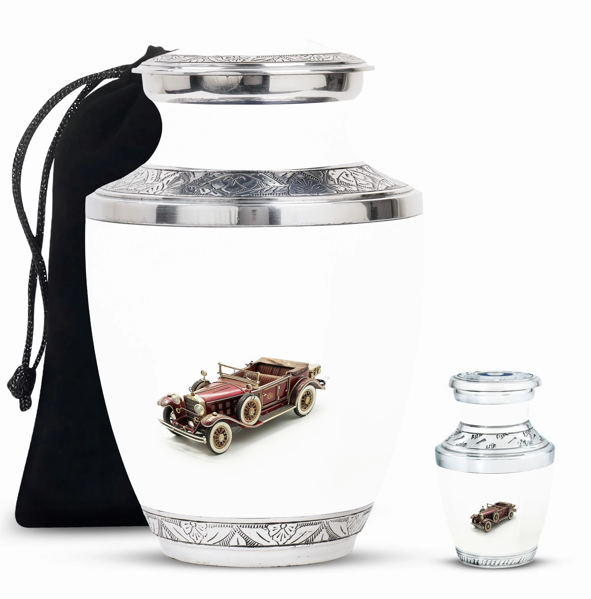Car Cremation Medium Urn For Ashes Memorial & Funeral Urn