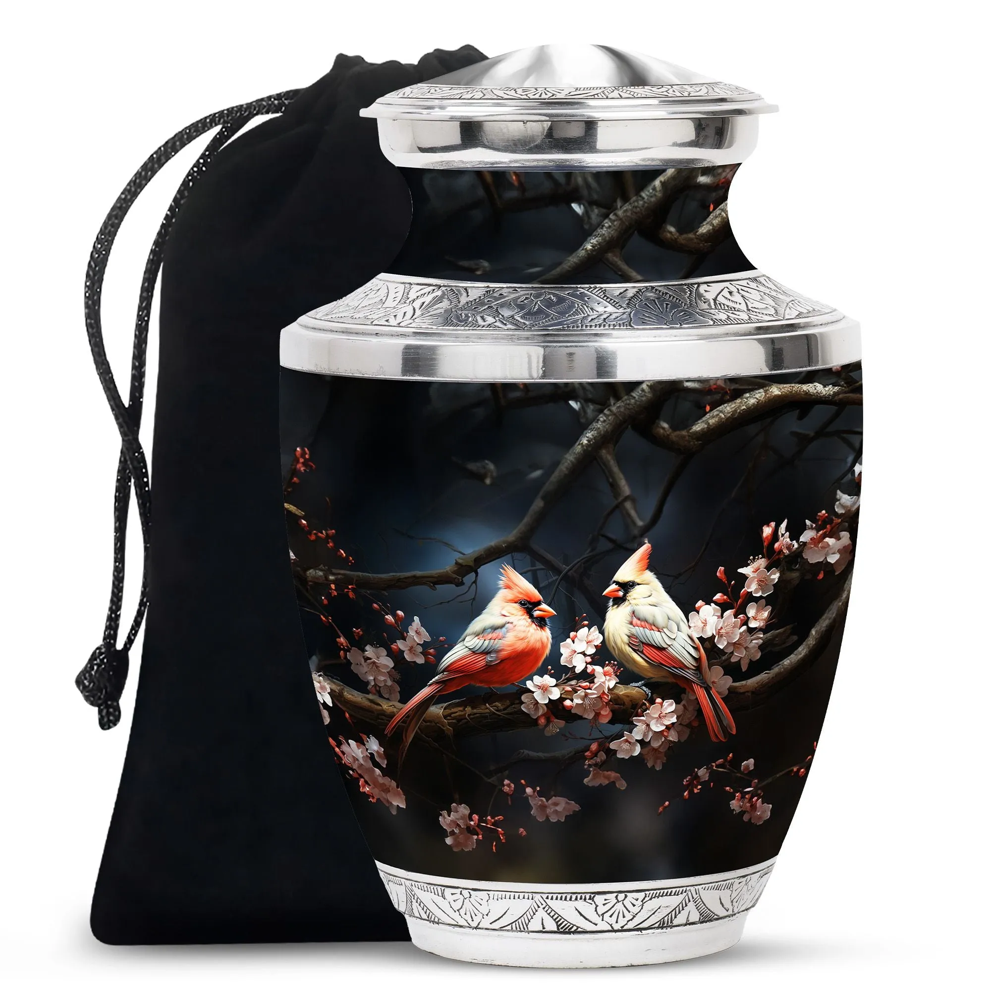 Cardinal Bird Cremation Mini Urns For Ashes Memorial & Funeral Urn