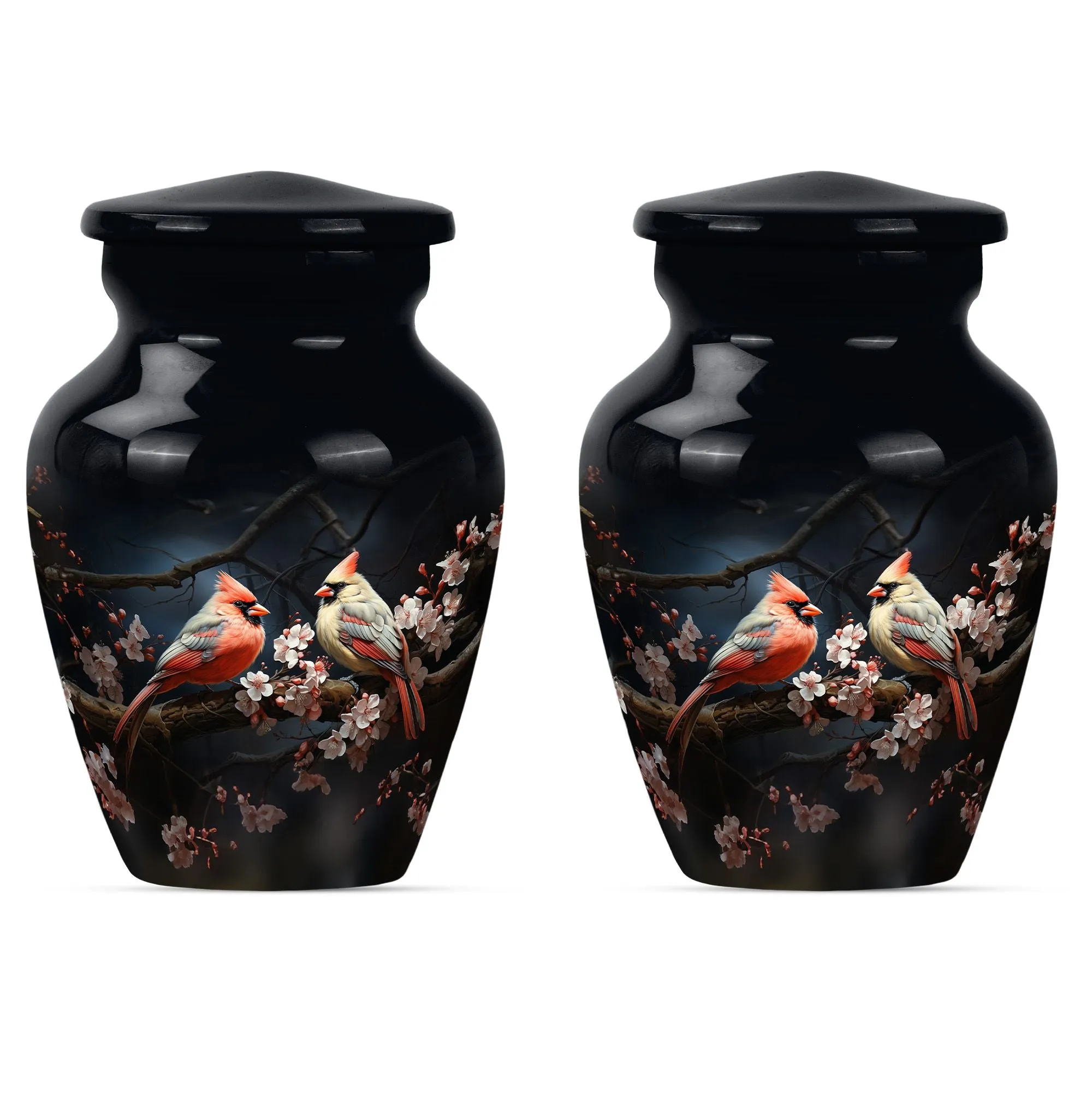 Cardinal Bird Cremation Mini Urns For Ashes Memorial & Funeral Urn