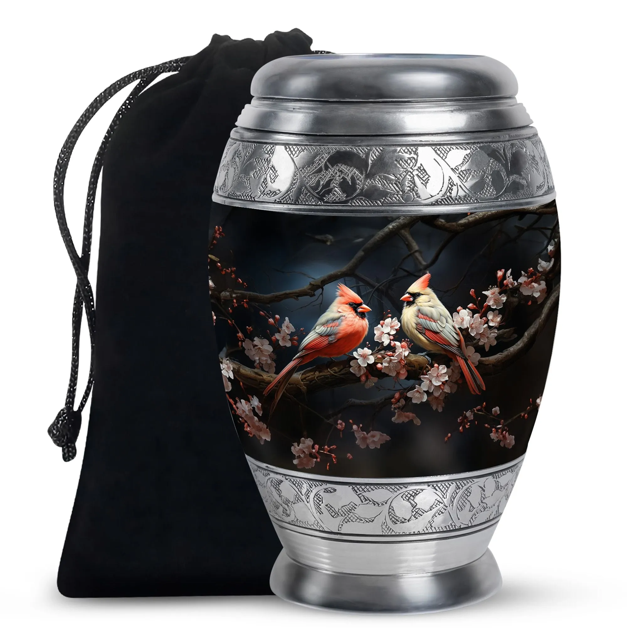 Cardinal Bird Cremation Mini Urns For Ashes Memorial & Funeral Urn