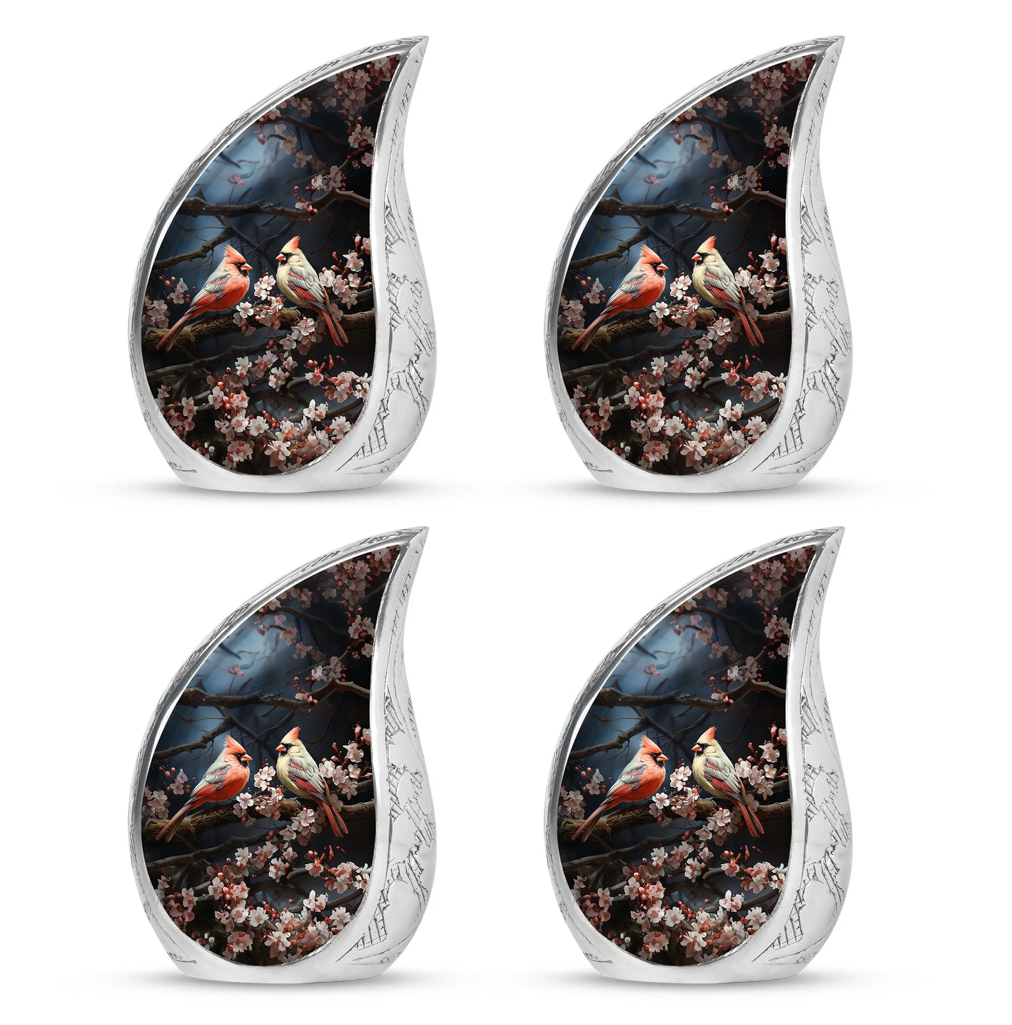 Cardinal Bird Cremation Mini Urns For Ashes Memorial & Funeral Urn