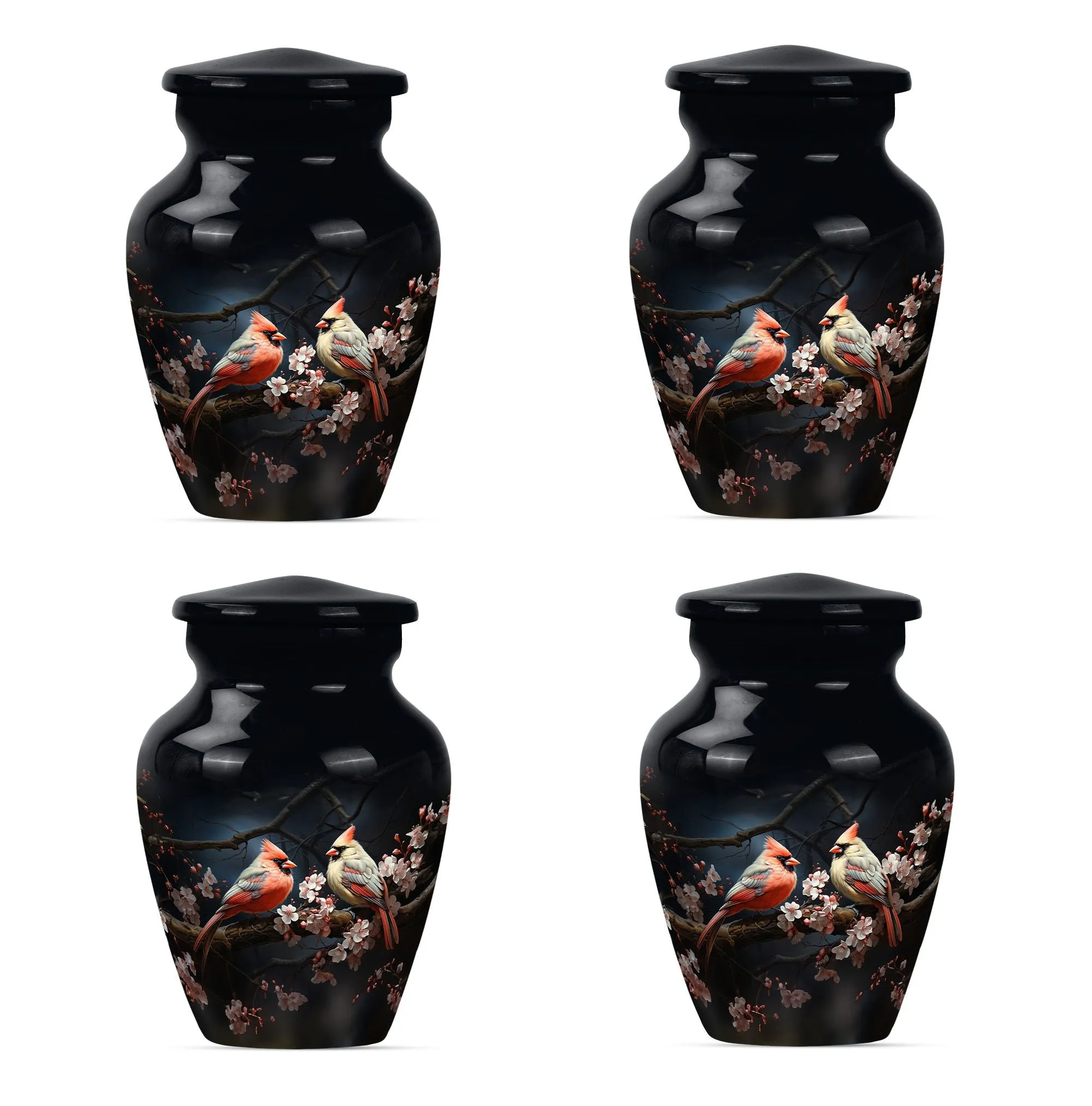 Cardinal Bird Cremation Mini Urns For Ashes Memorial & Funeral Urn