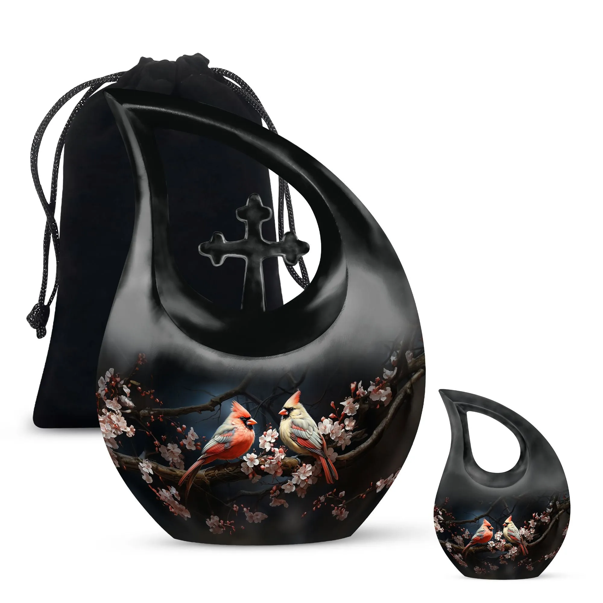 Cardinal Bird Cremation Mini Urns For Ashes Memorial & Funeral Urn