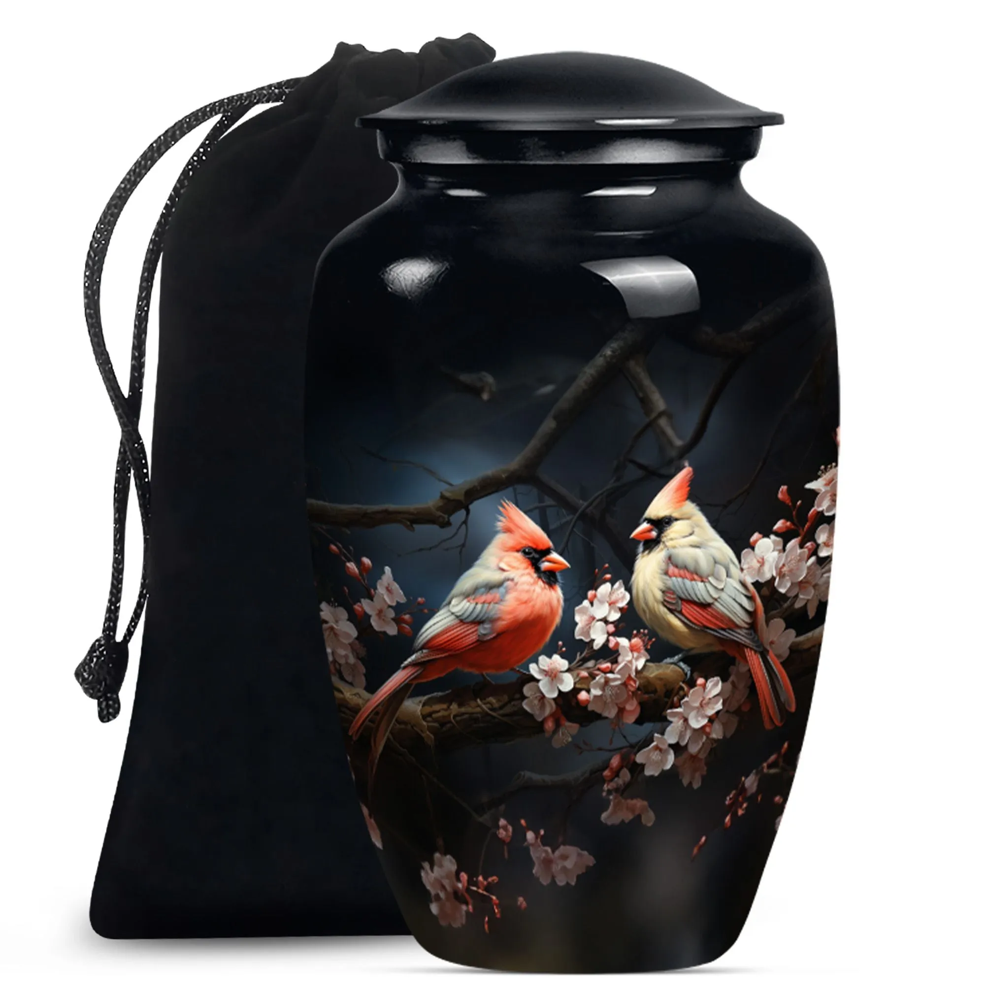 Cardinal Bird Cremation Mini Urns For Ashes Memorial & Funeral Urn