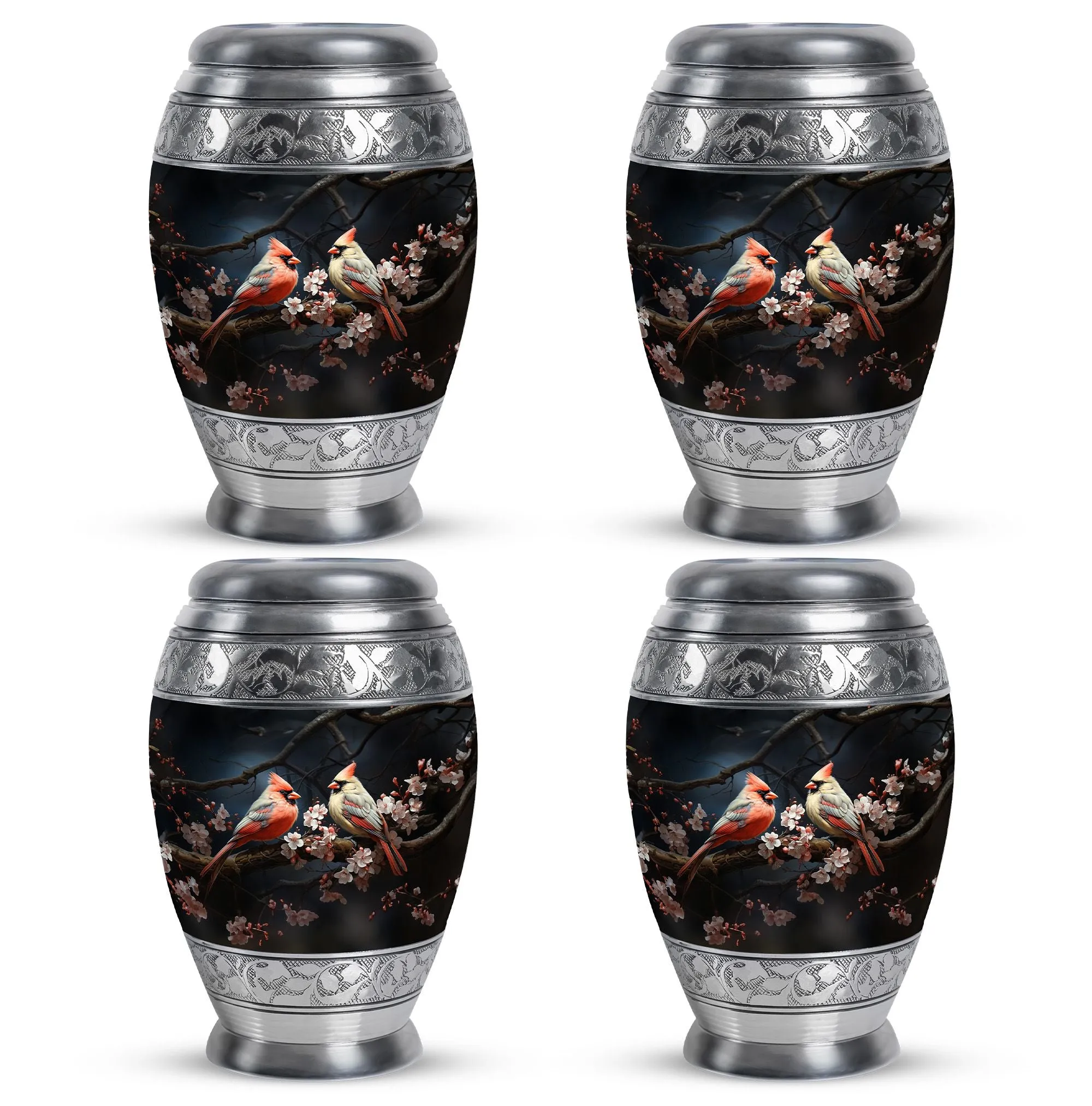 Cardinal Bird Cremation Mini Urns For Ashes Memorial & Funeral Urn