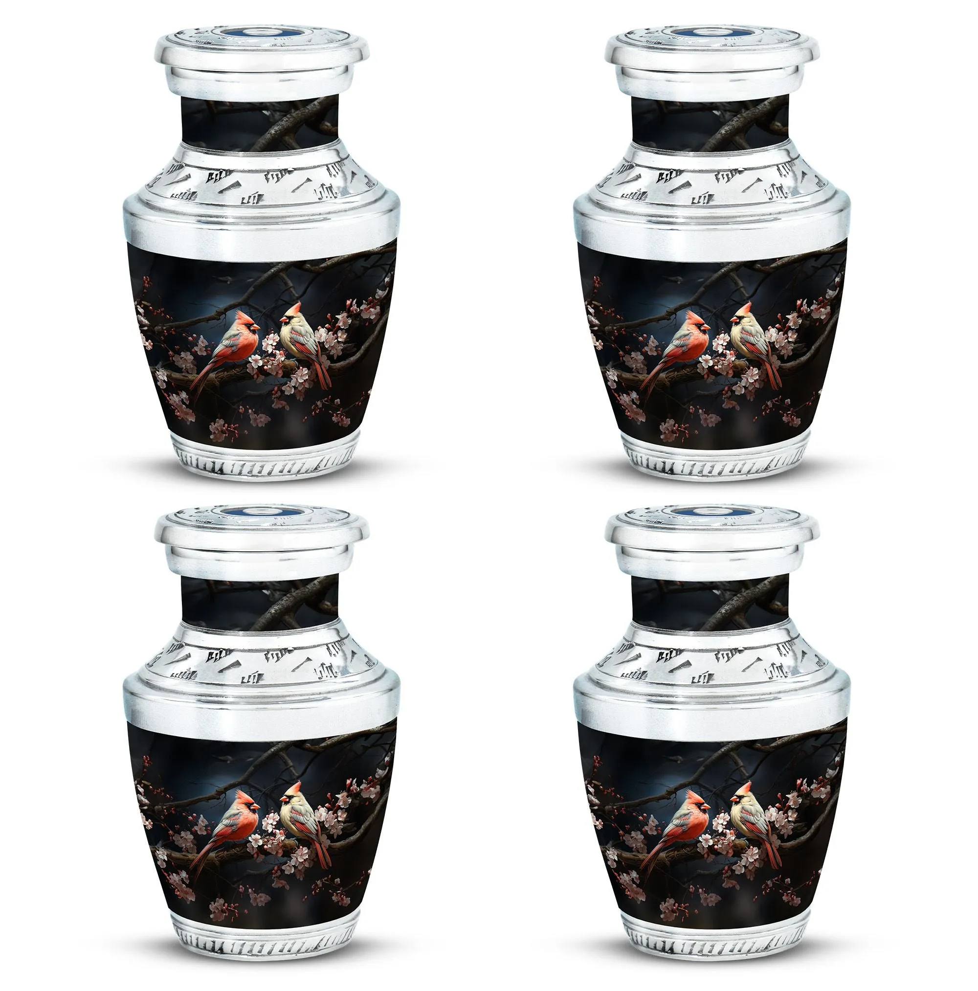 Cardinal Bird Cremation Mini Urns For Ashes Memorial & Funeral Urn