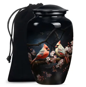 Cardinal Bird Cremation Mini Urns For Ashes Memorial & Funeral Urn