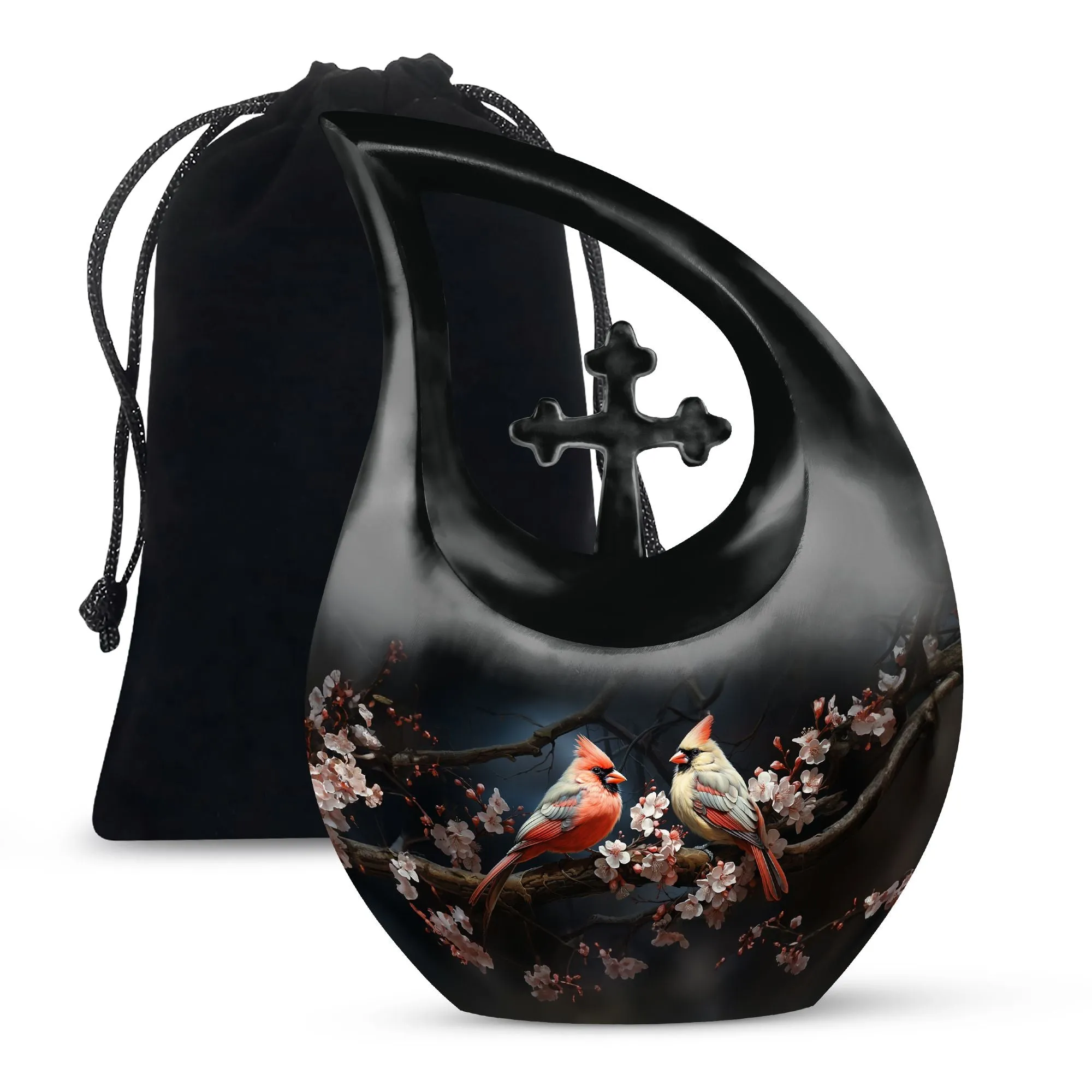 Cardinal Bird Cremation Mini Urns For Ashes Memorial & Funeral Urn
