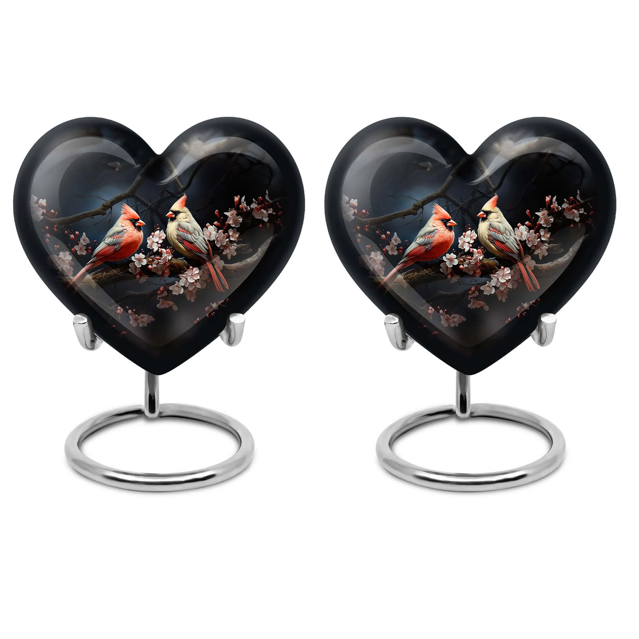 Cardinal Bird Cremation Mini Urns For Ashes Memorial & Funeral Urn