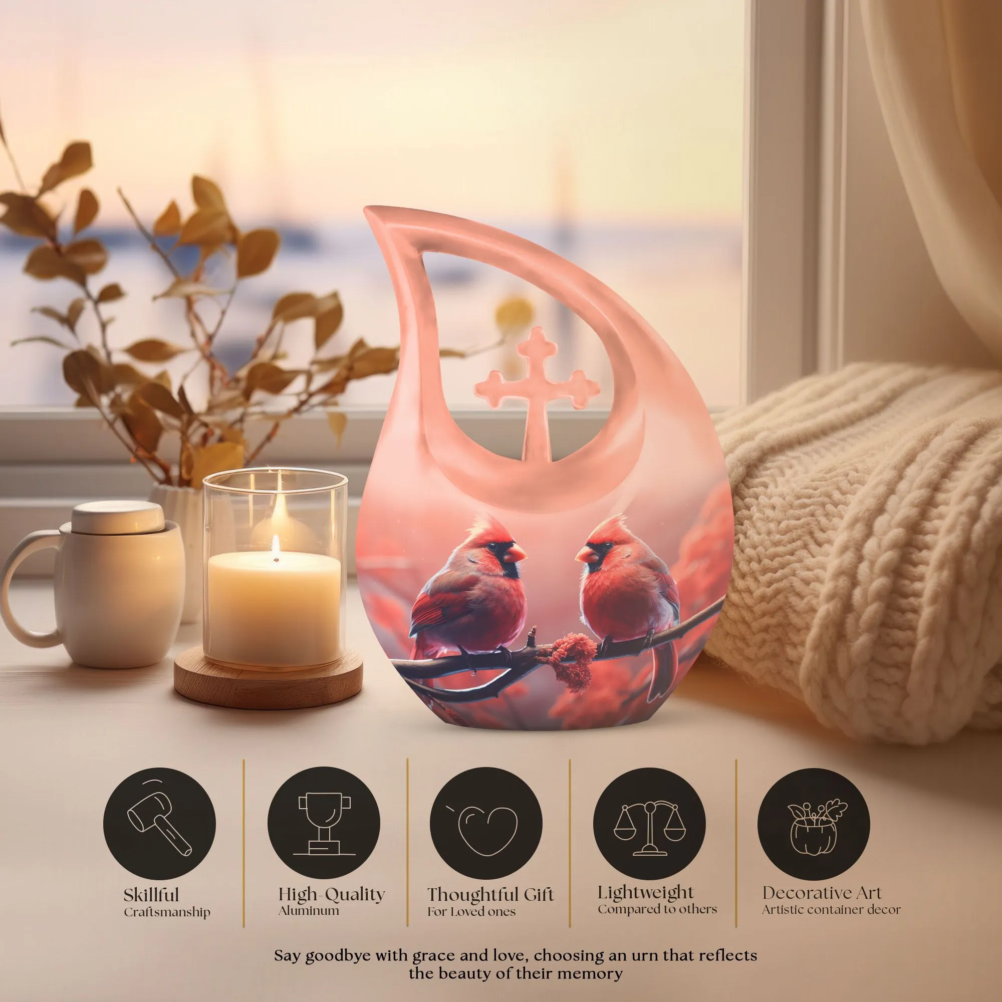 Cardinal Bird Urn: An Unusual Memorial Urn For Human Ashes