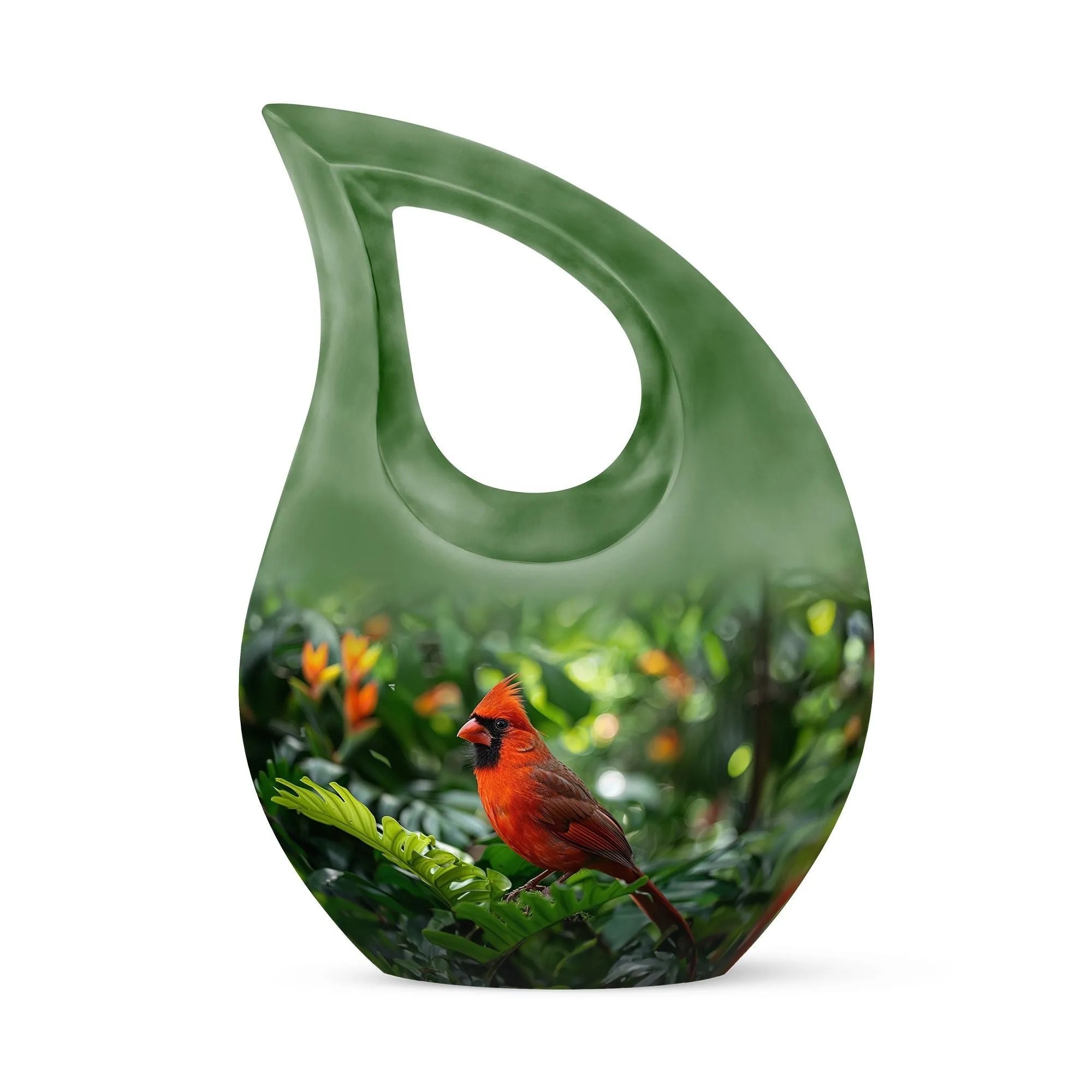 Cardinal Bird Urn : Containers For Ashes After Cremation