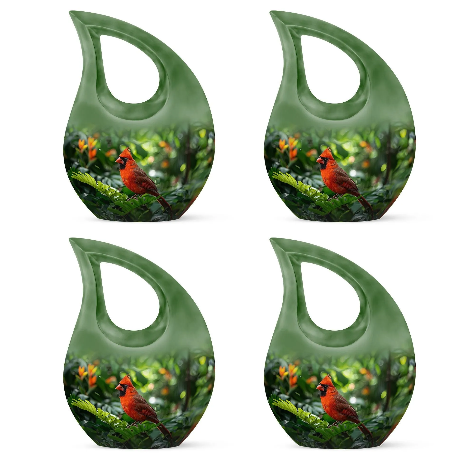 Cardinal Bird Urn : Containers For Ashes After Cremation
