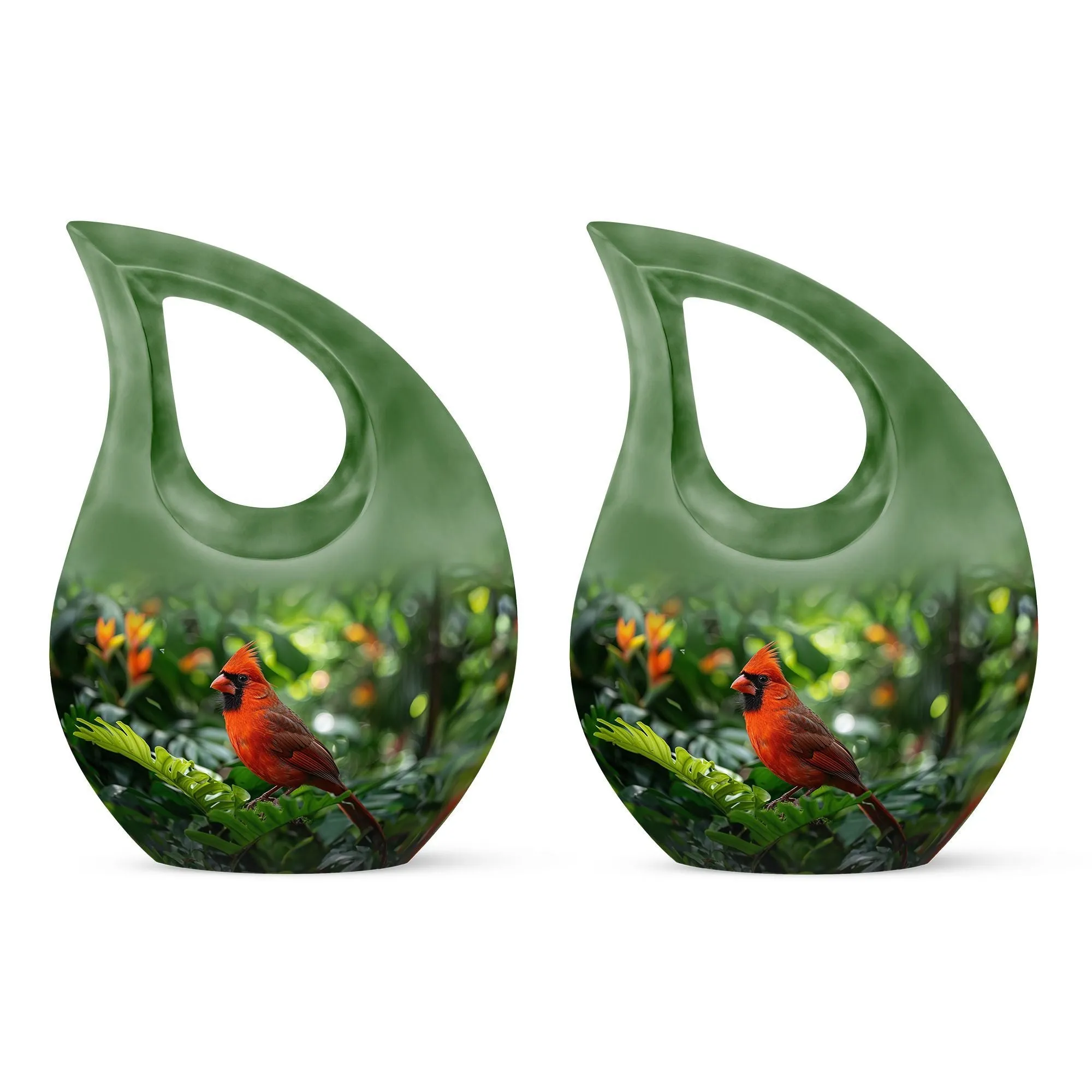 Cardinal Bird Urn : Containers For Ashes After Cremation