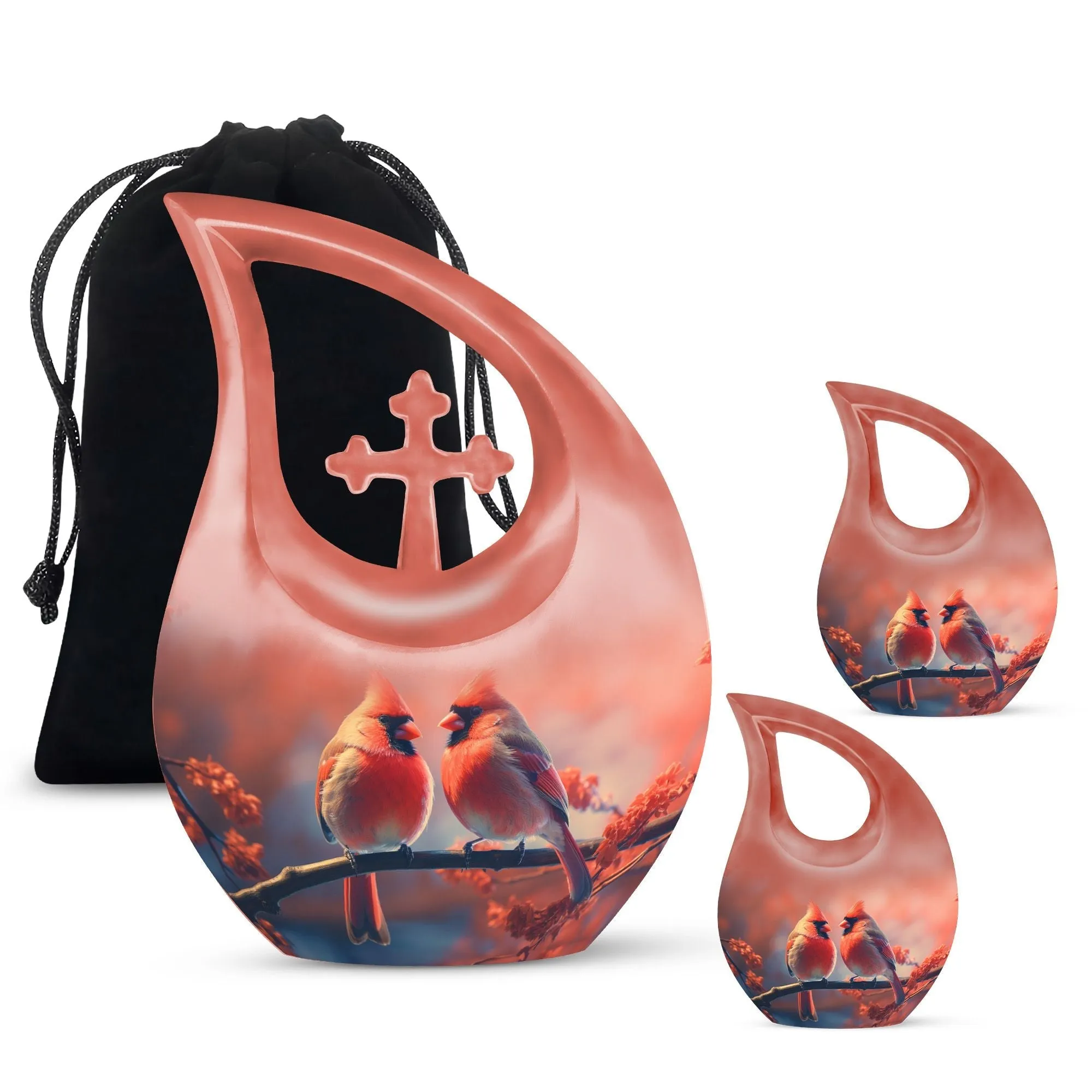 Cardinal Bird Urn – Full Size Memorial Cremation Urn