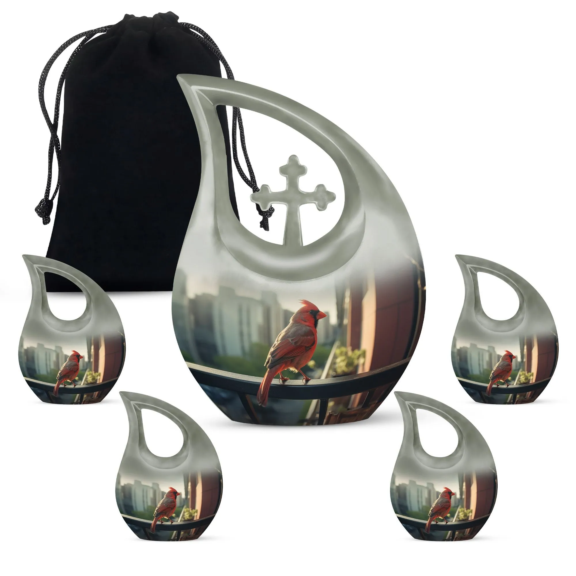 Cardinal Bird Urn – Full Size Memorial Cremation Urn