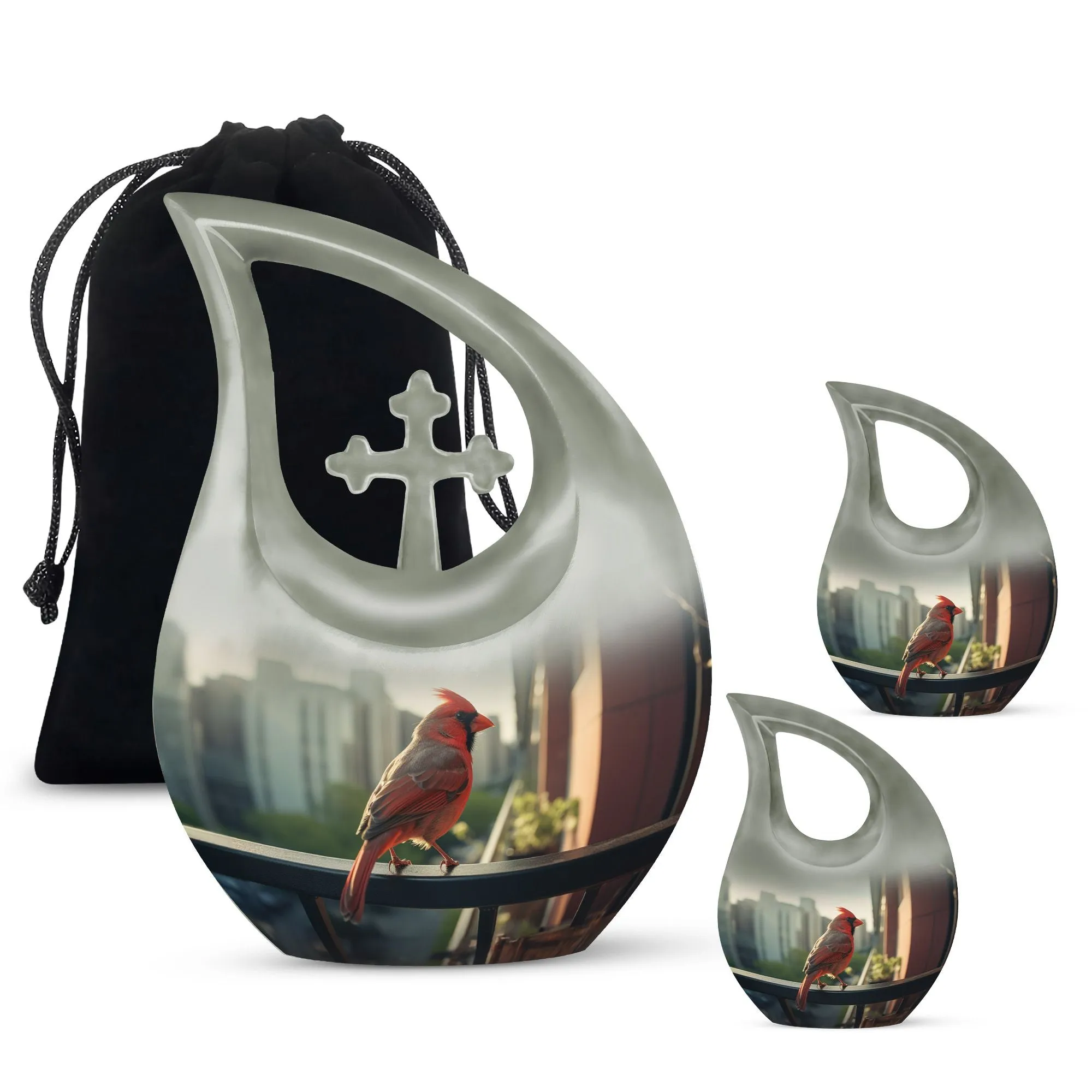 Cardinal Bird Urn – Full Size Memorial Cremation Urn