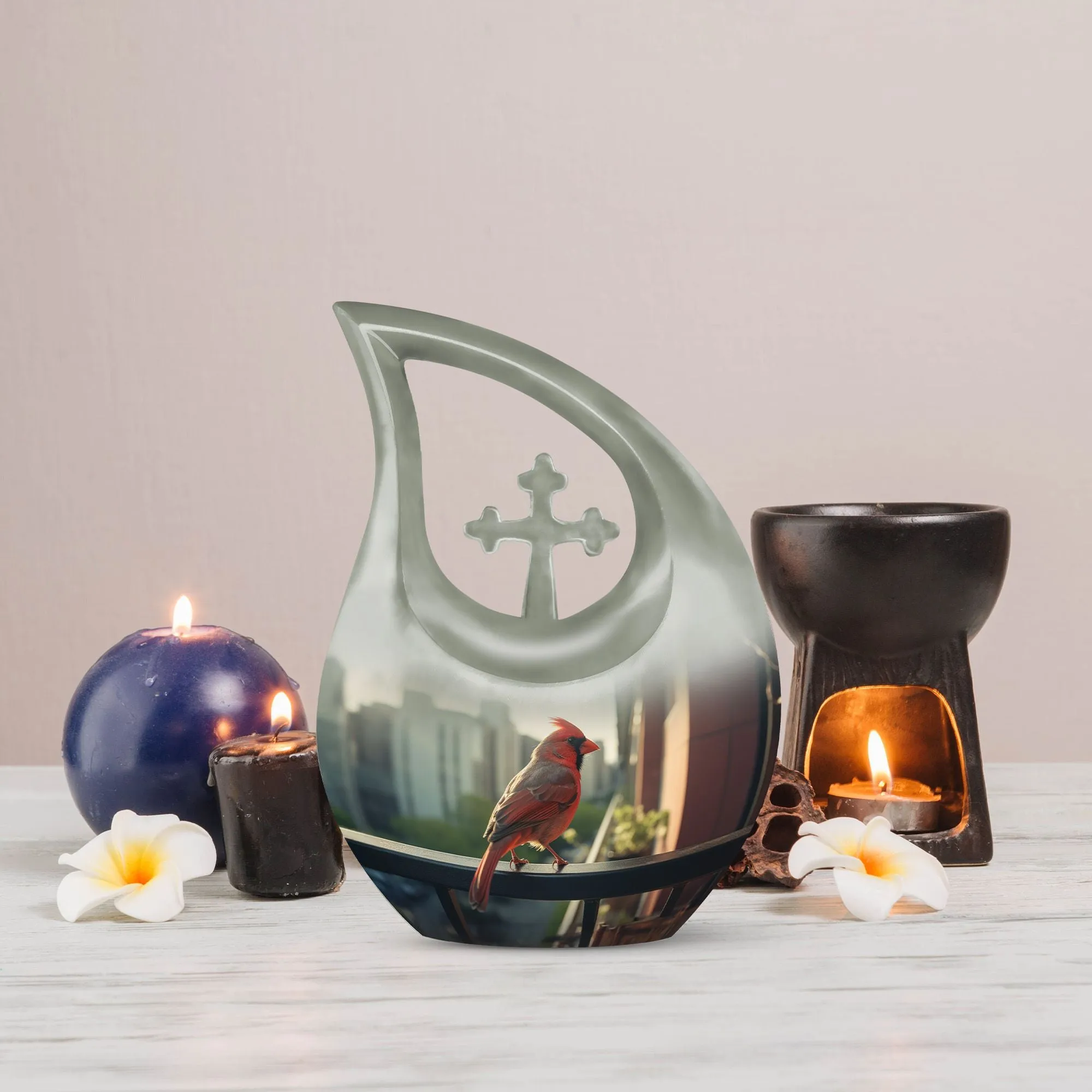Cardinal Bird Urn – Full Size Memorial Cremation Urn