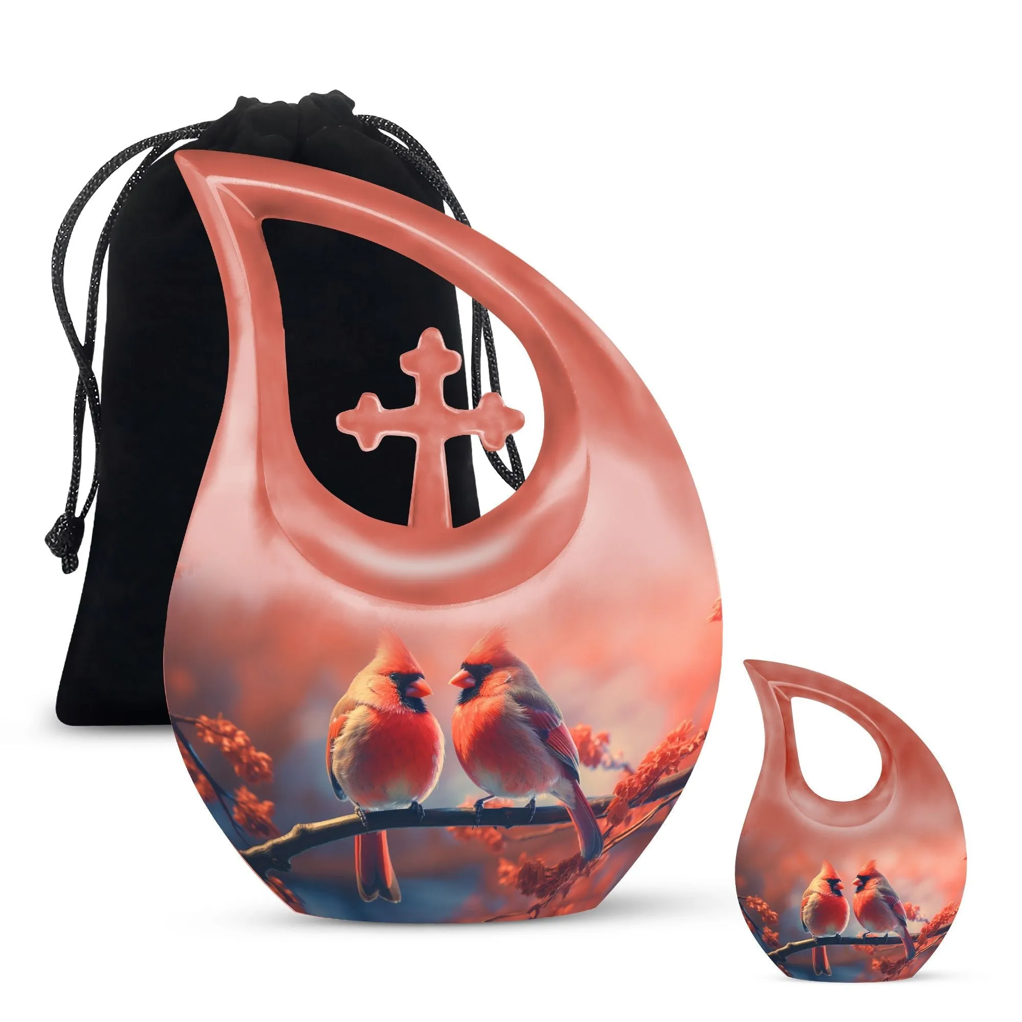 Cardinal Bird Urn – Full Size Memorial Cremation Urn