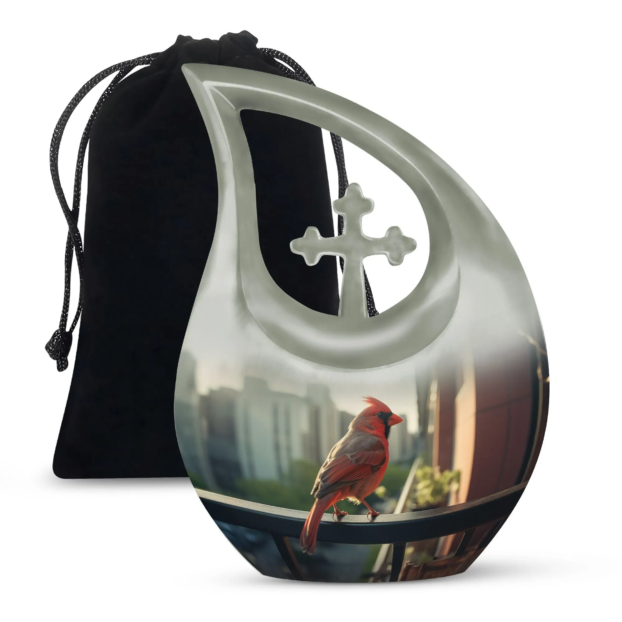 Cardinal Bird Urn – Full Size Memorial Cremation Urn
