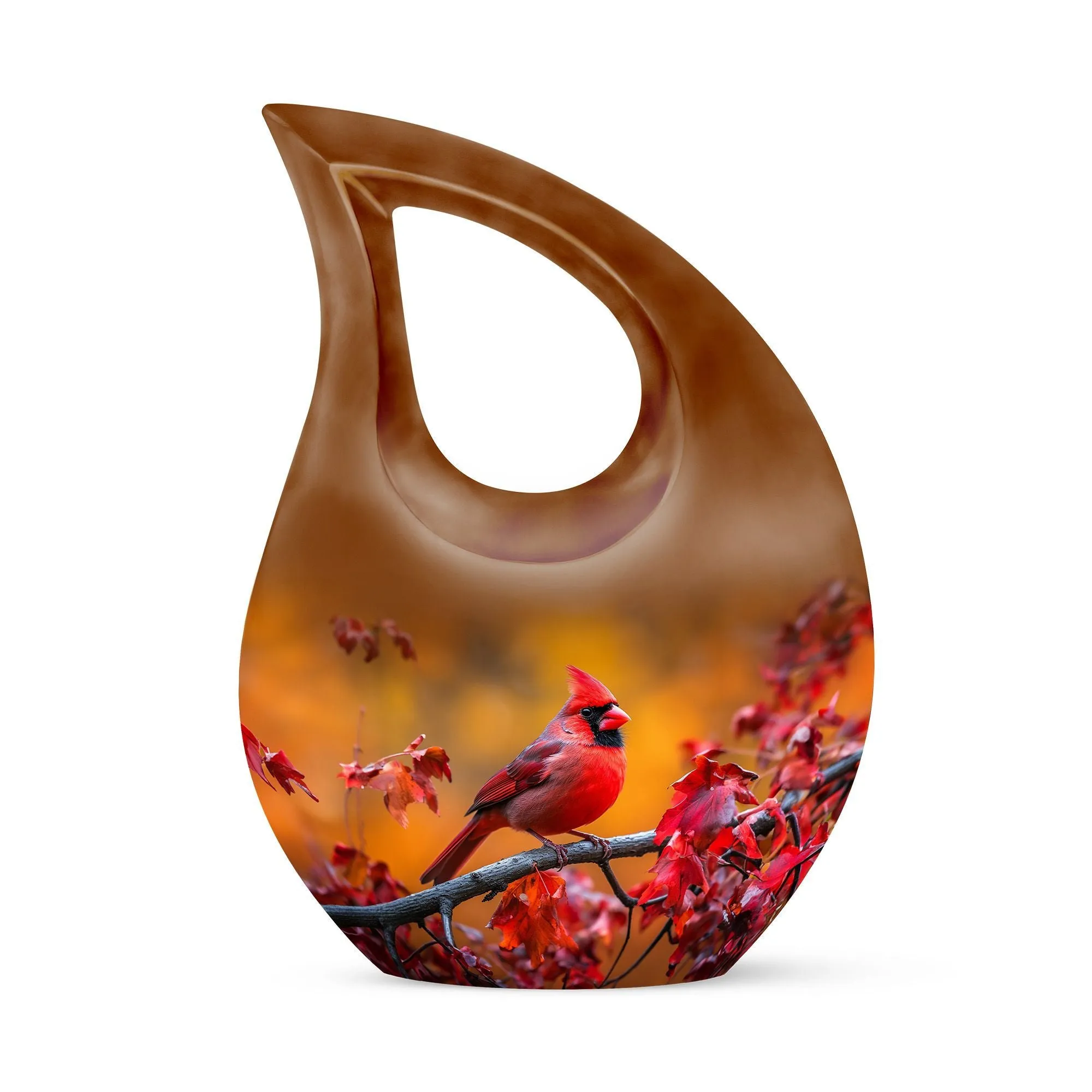 Cardinal Bird Urn: Keepsake Cremation Urn For Human Ashes