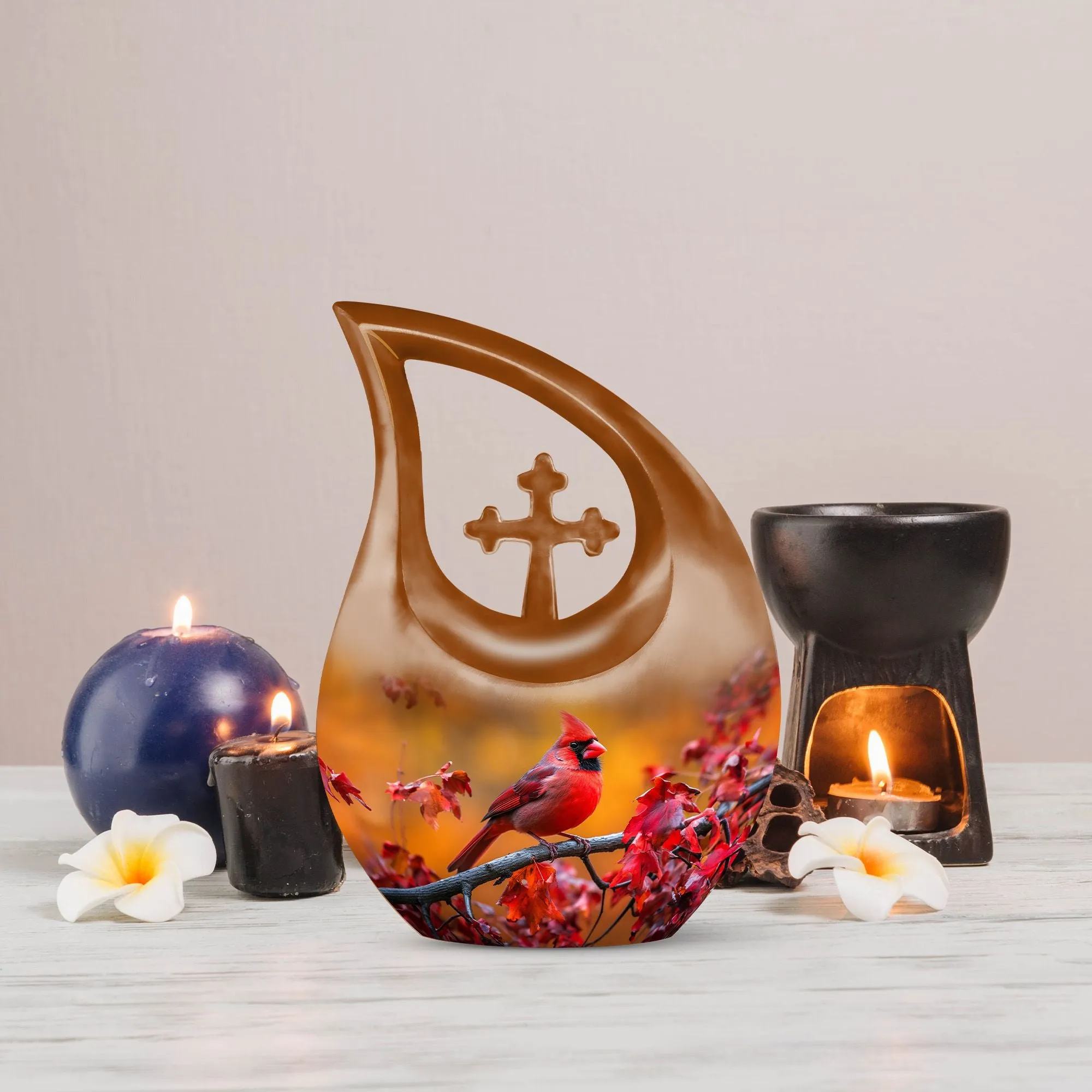 Cardinal Bird Urn: Keepsake Cremation Urn For Human Ashes