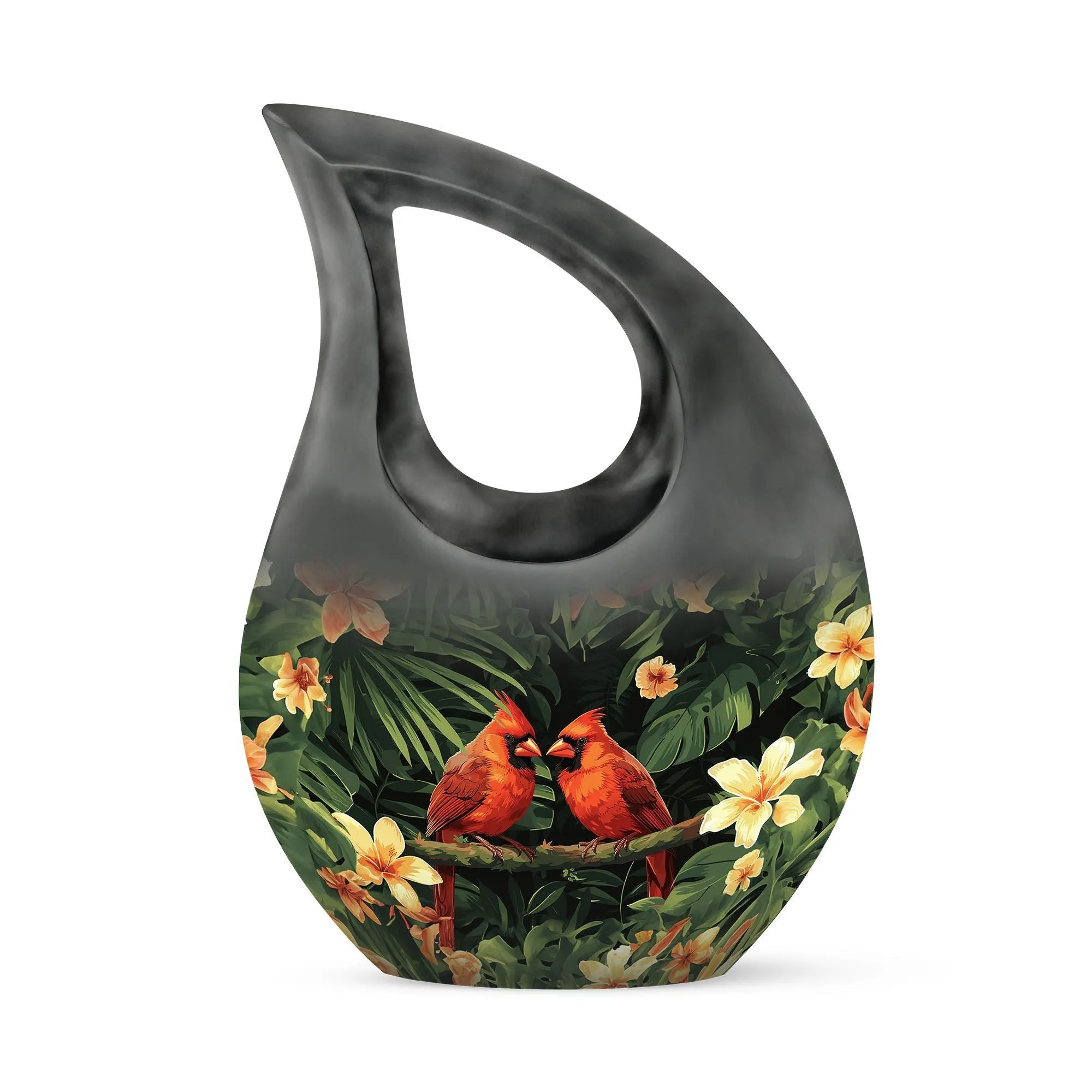 Cardinal Bird Urn-  Memorial Cremation Urn For Human Ashes Urn