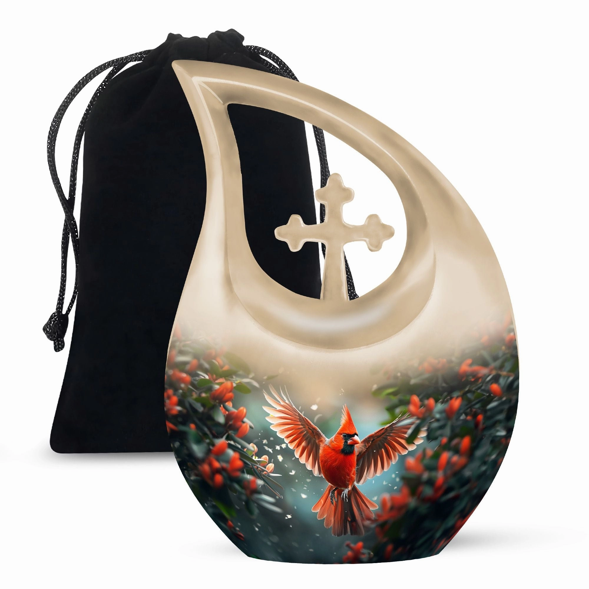 Cardinal Cremation Small Urns For Human Ashes Memorial & Funeral Urn