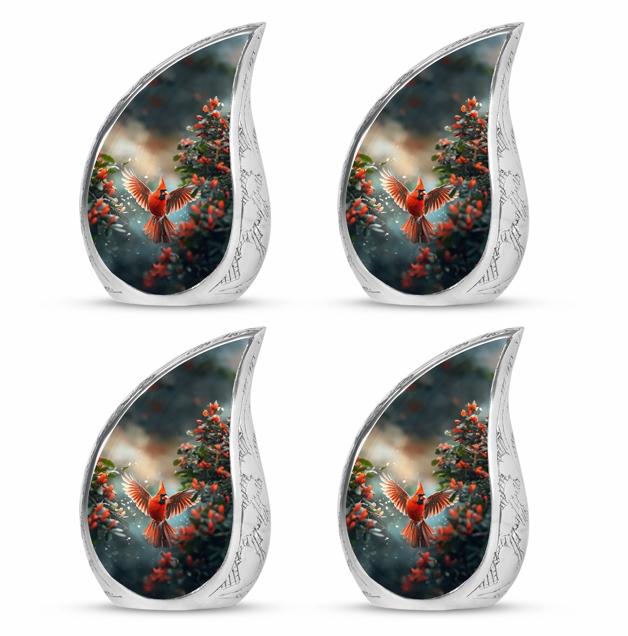 Cardinal Cremation Small Urns For Human Ashes Memorial & Funeral Urn