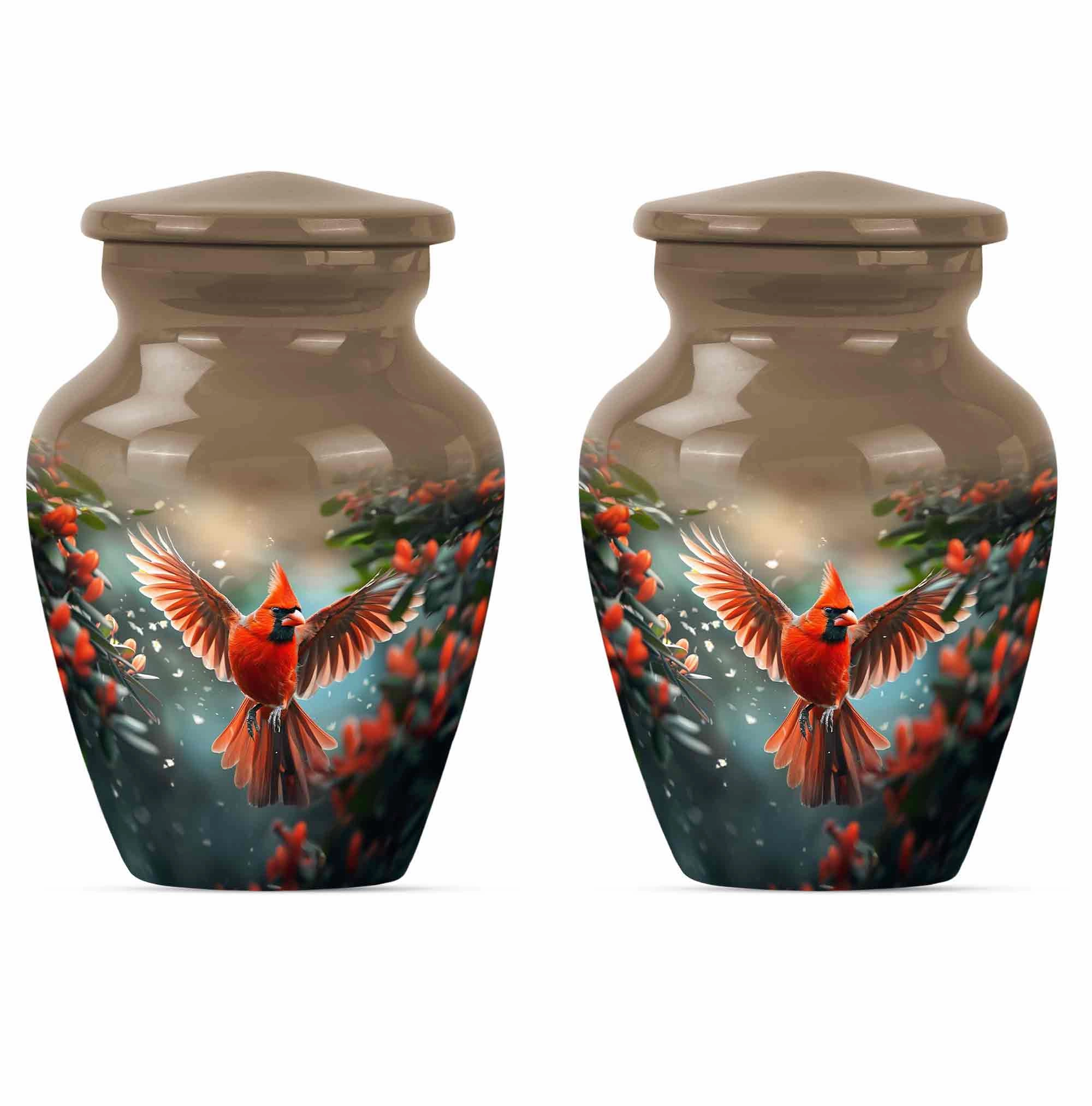 Cardinal Cremation Small Urns For Human Ashes Memorial & Funeral Urn