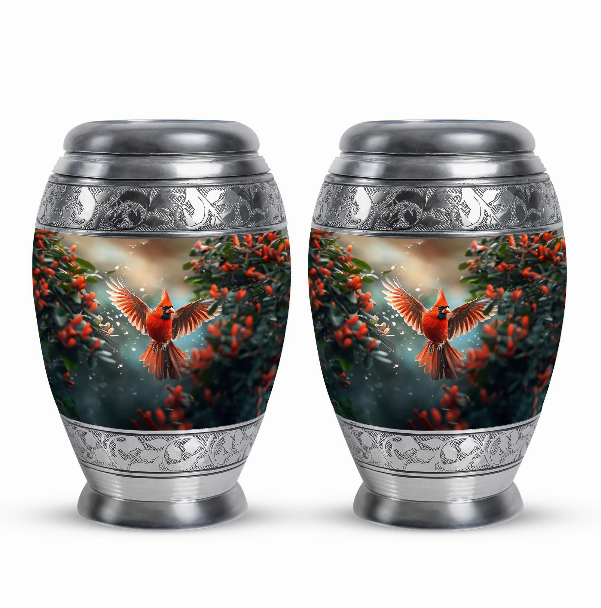 Cardinal Cremation Small Urns For Human Ashes Memorial & Funeral Urn