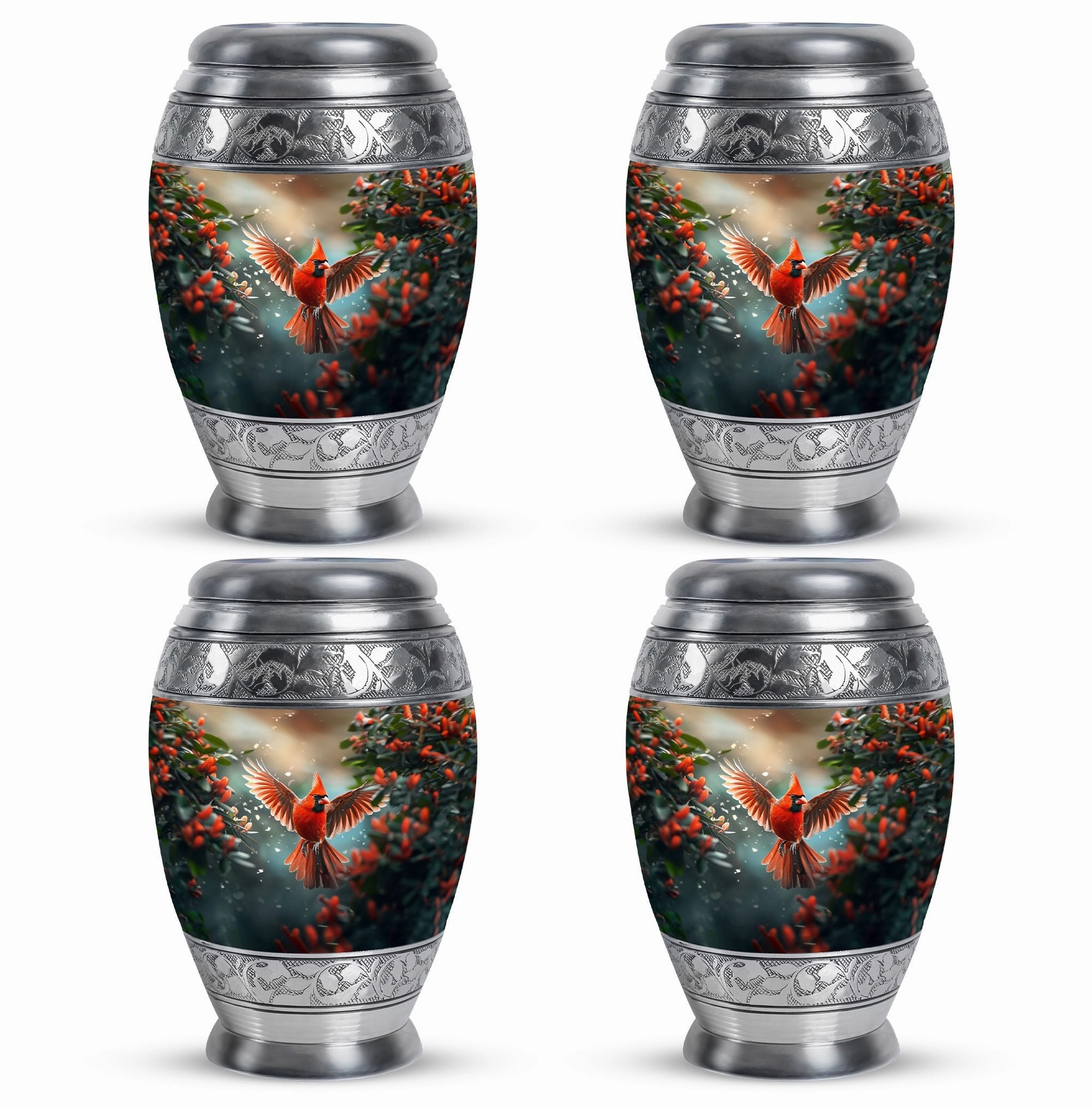Cardinal Cremation Small Urns For Human Ashes Memorial & Funeral Urn