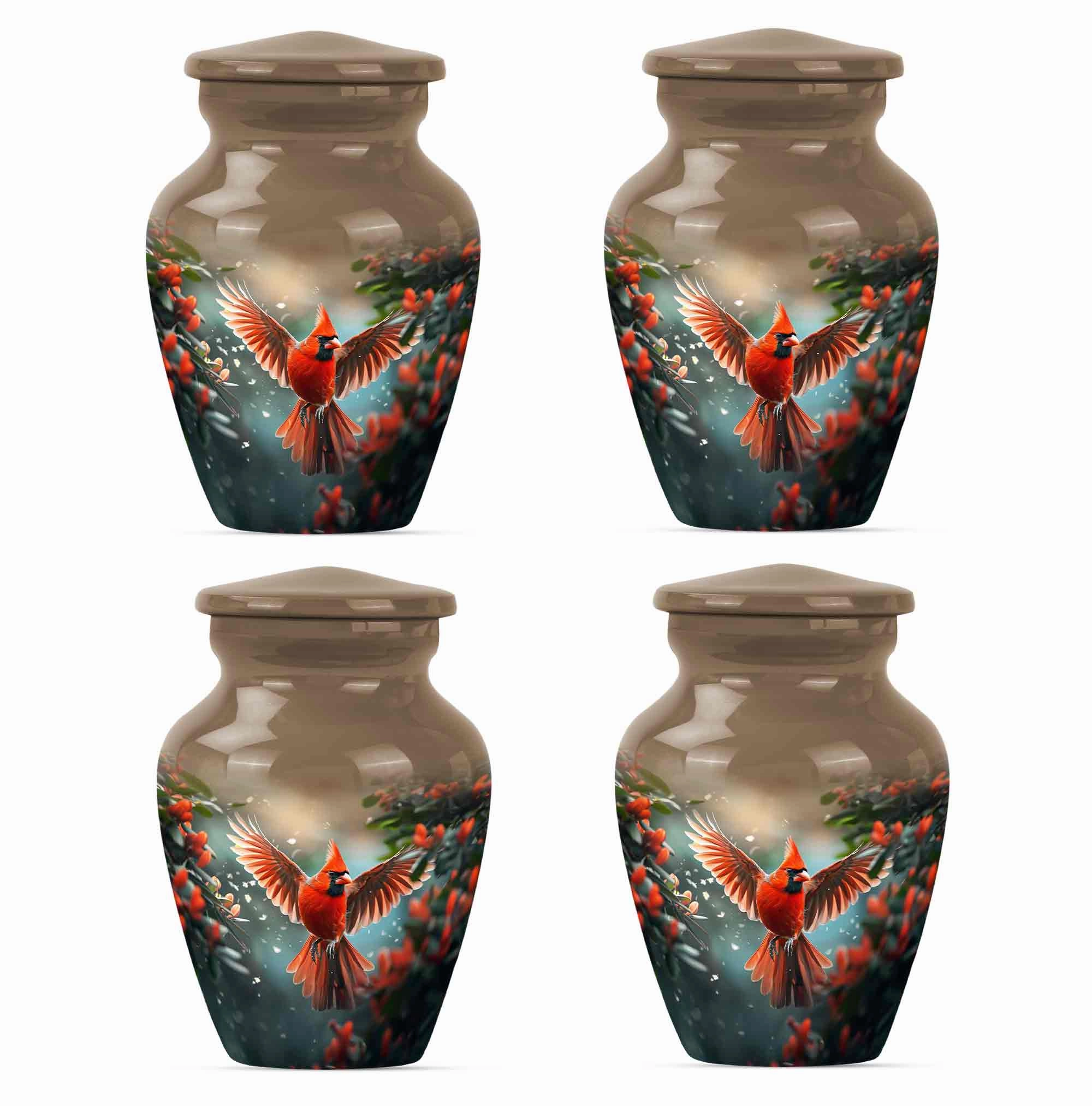 Cardinal Cremation Small Urns For Human Ashes Memorial & Funeral Urn