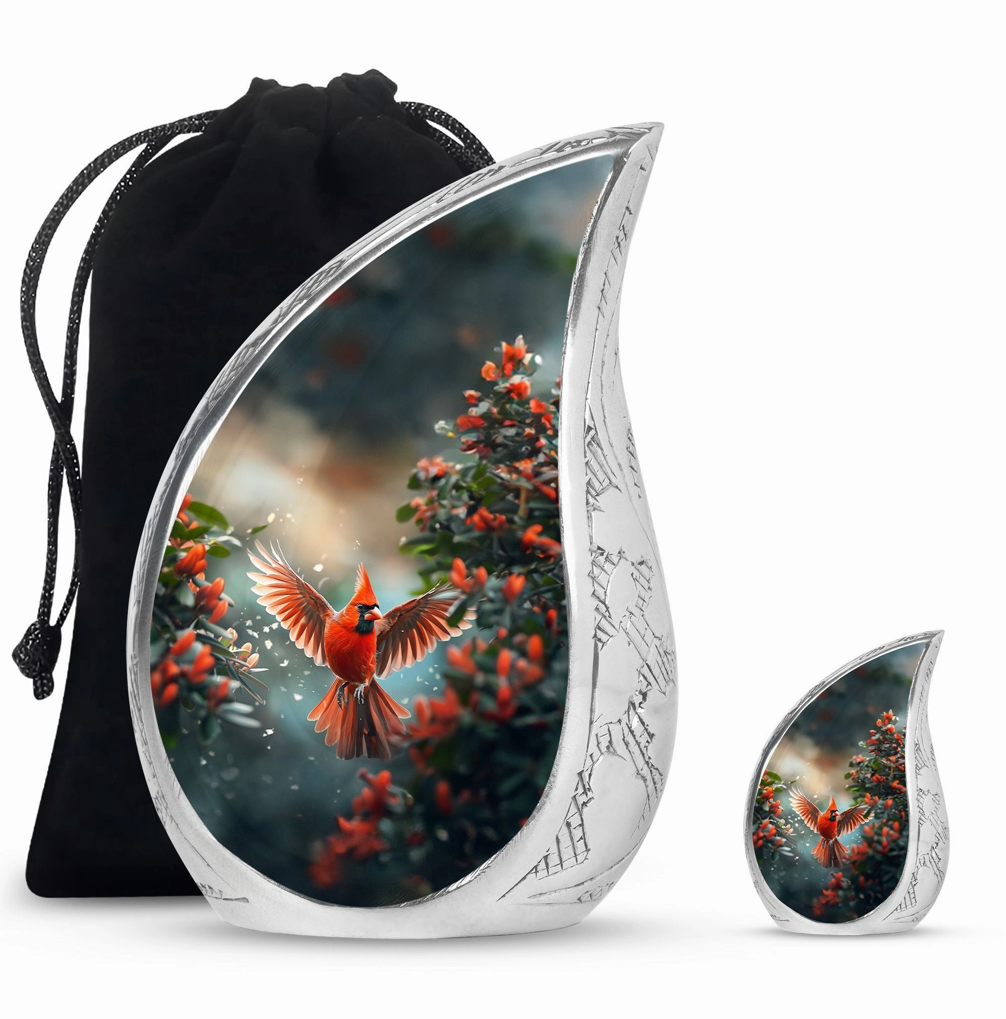 Cardinal Cremation Small Urns For Human Ashes Memorial & Funeral Urn