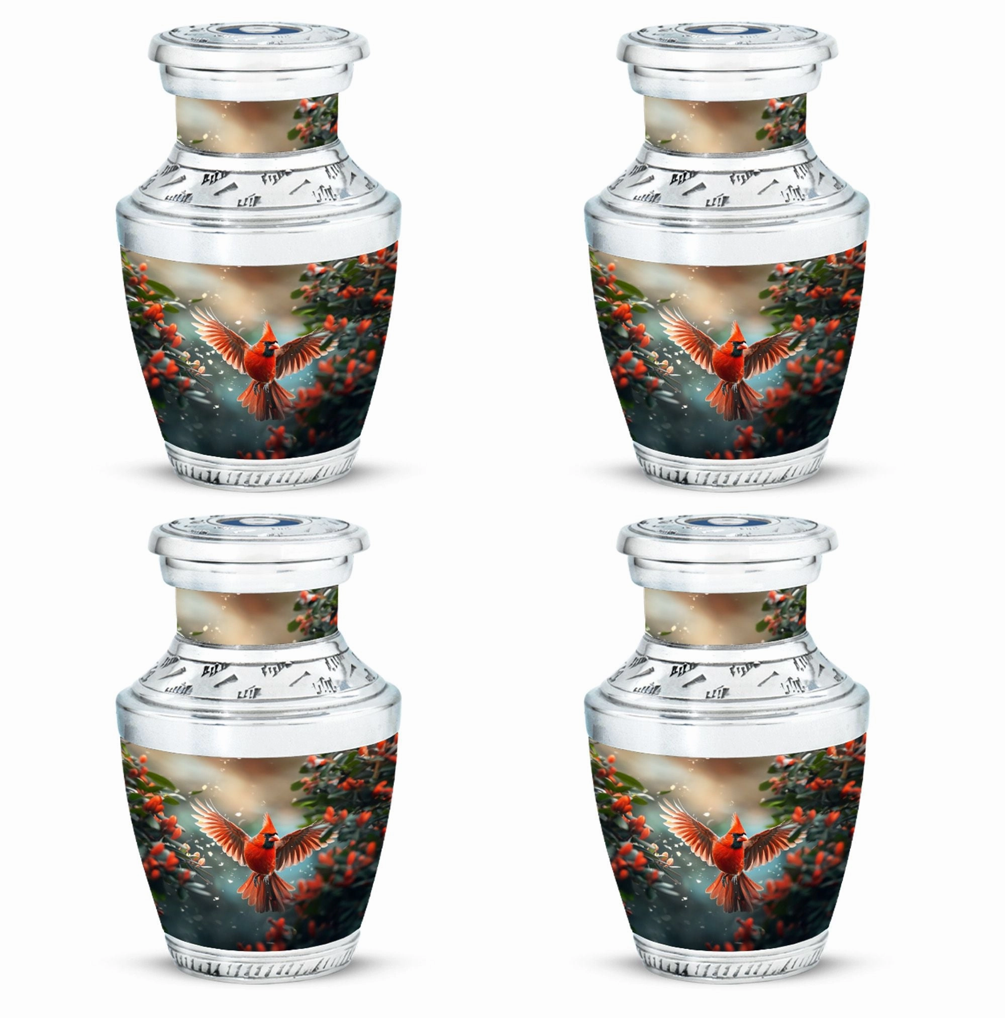 Cardinal Cremation Small Urns For Human Ashes Memorial & Funeral Urn