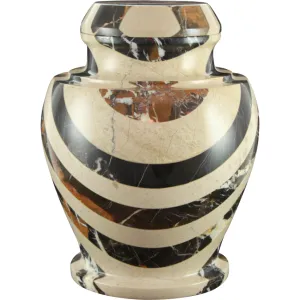 Carpel Cameo & King Gold, Marble Cremation Urn