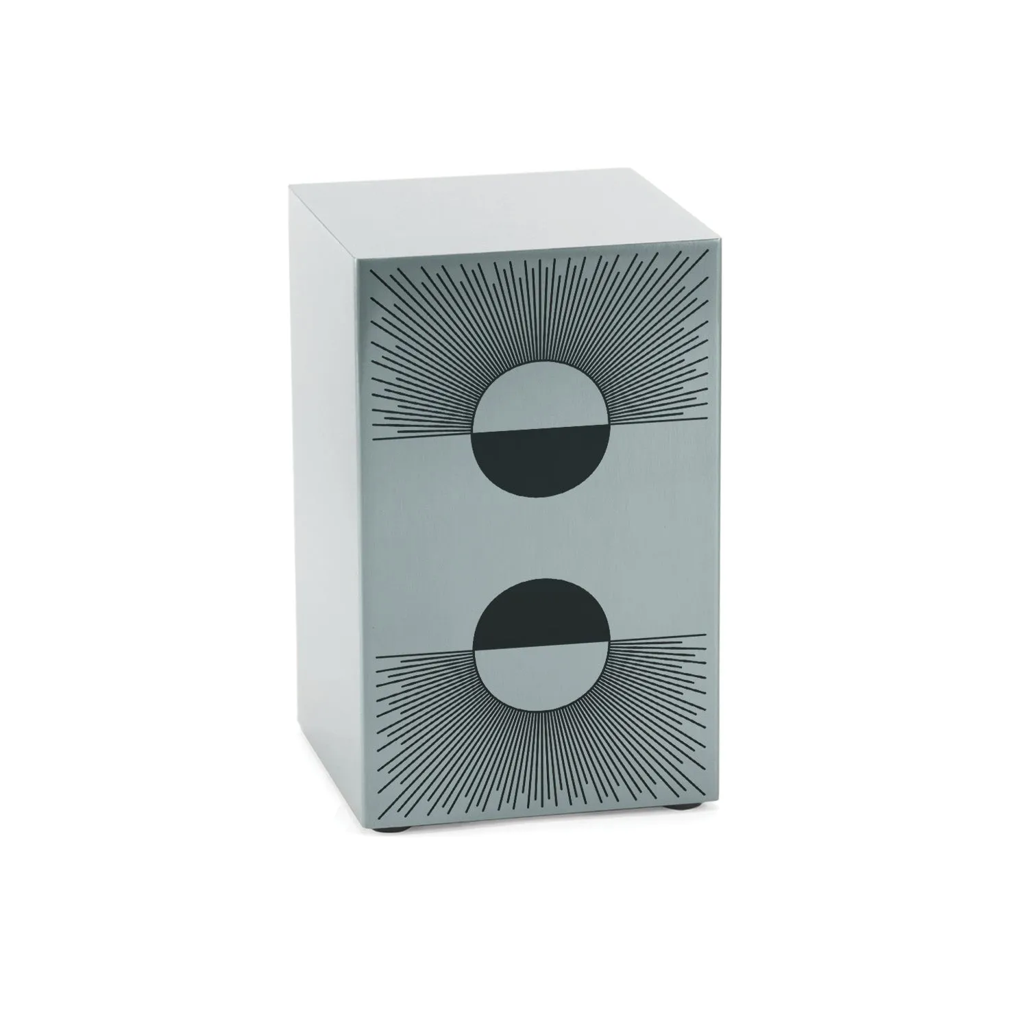 Cascade Pewter Cremation Urn with Double Horizon