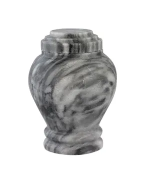 Cashmere Gray Keepsake Traditional Marble Cremation Urn