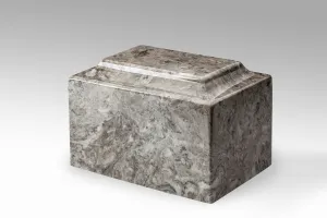 Cashmere Grey Deluxe Cultured Marble Cremation Urn