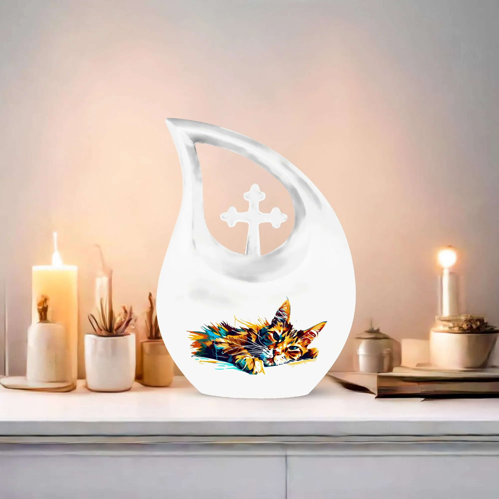 Cat Cremation Urn-Memorial Cremation Urn For Ashes