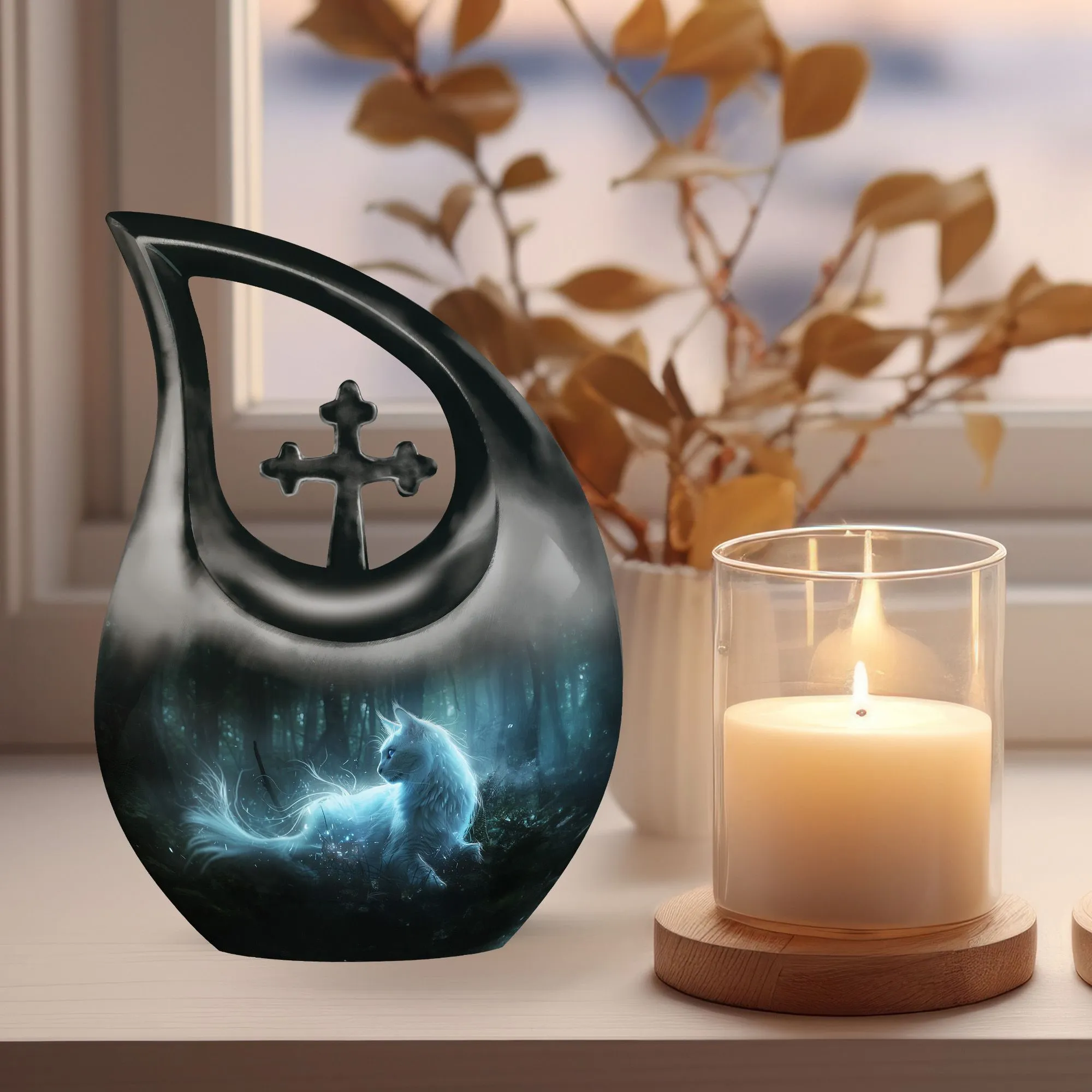 Cat Urn: Cross Drop Design Offering Affordable Cremation
