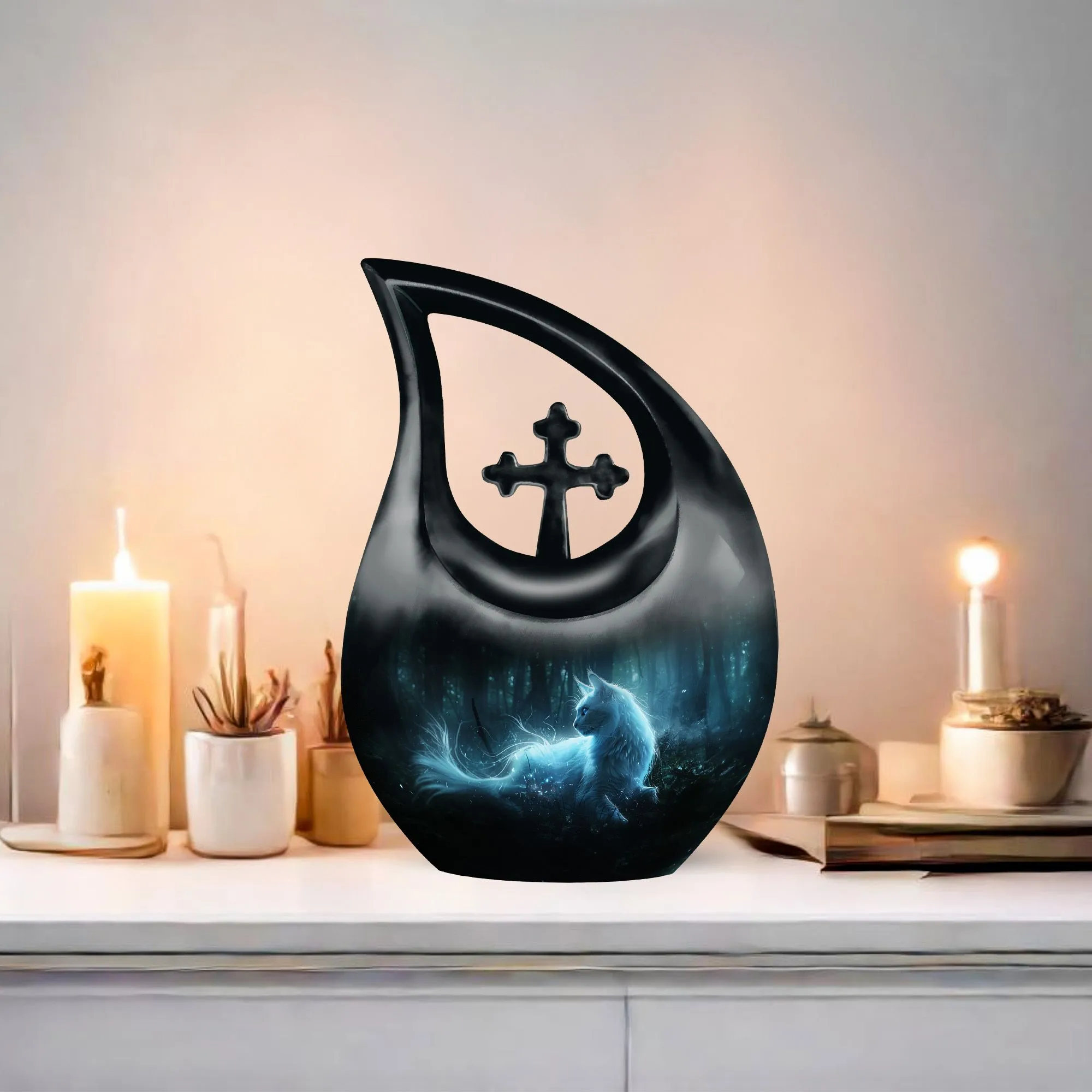 Cat Urn: Cross Drop Design Offering Affordable Cremation