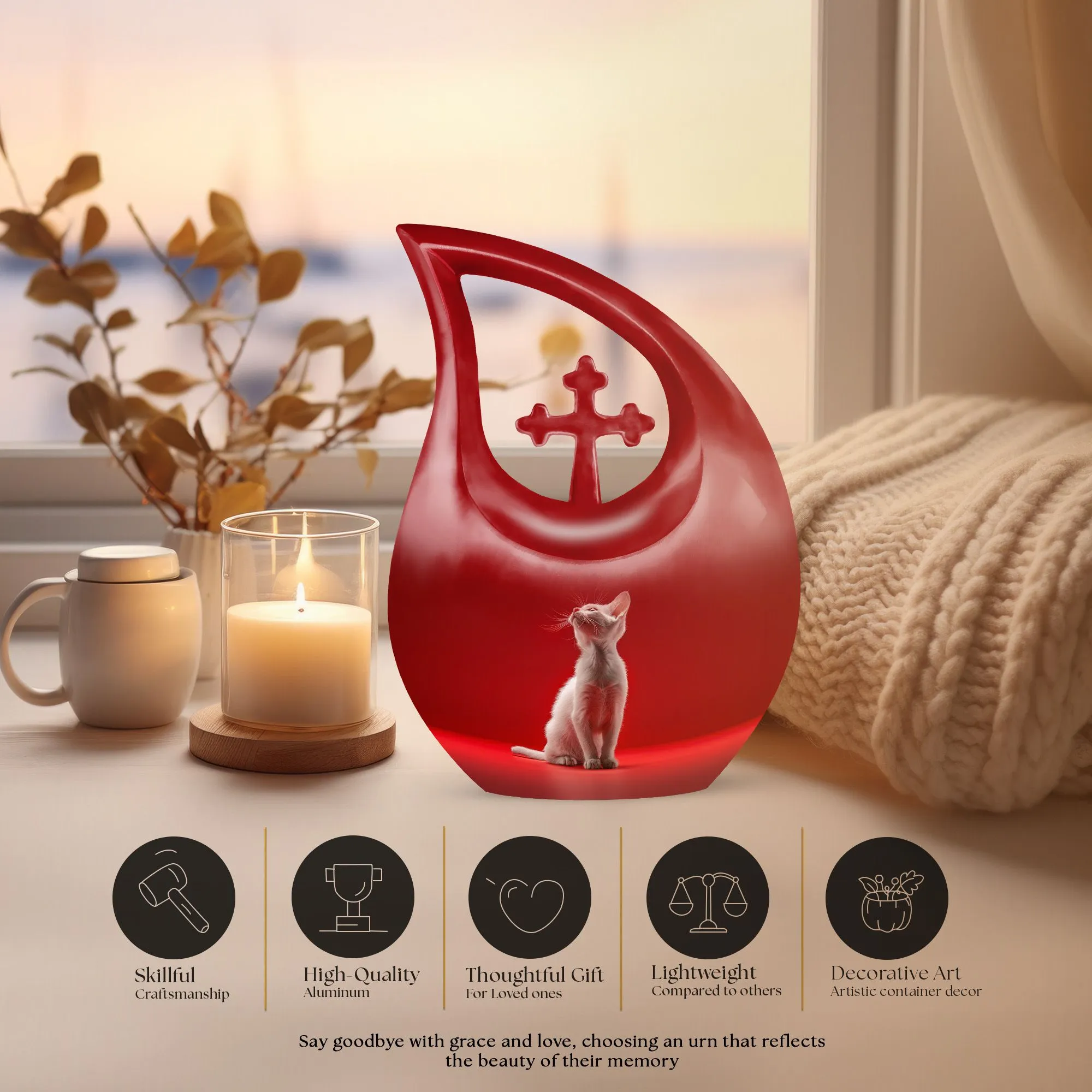 Cat Urn : Dignified Memorial Urn For Cherished Ashes