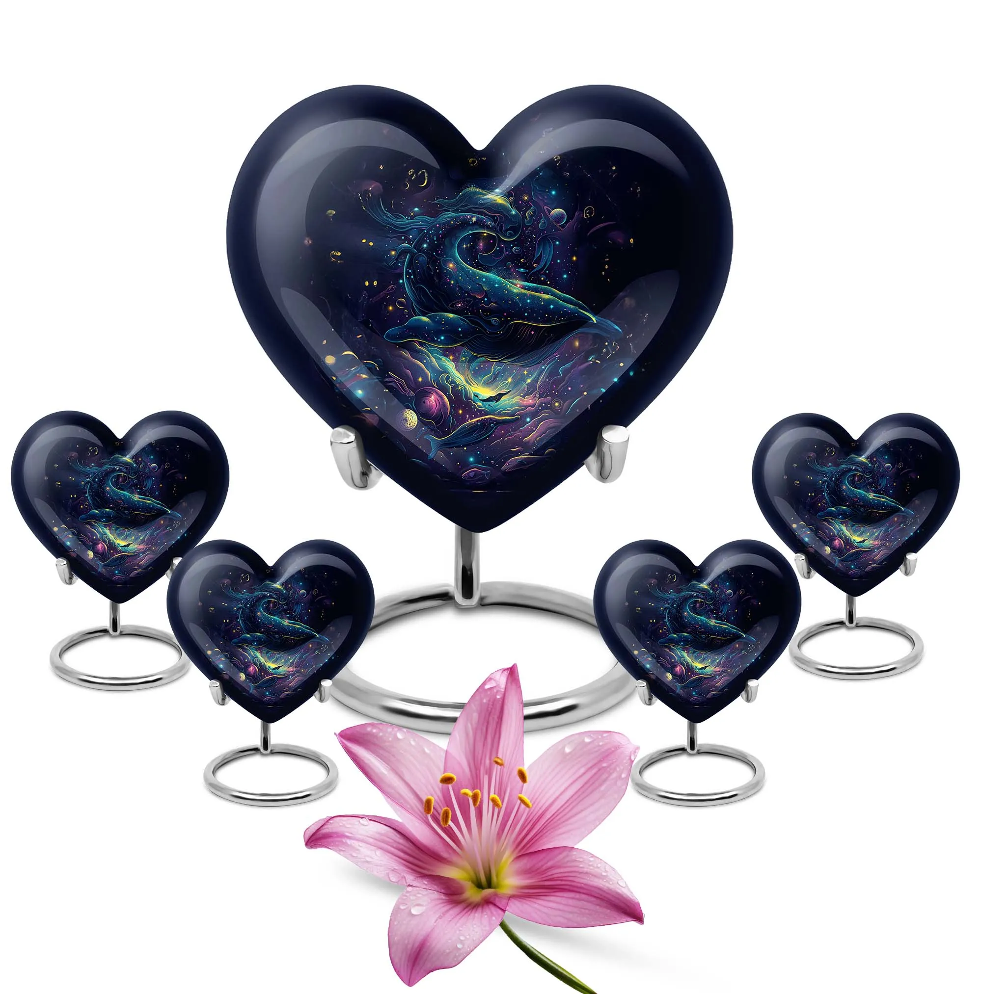 Catholic Cremation Urn - Contemporary Burial Urn for Ashes