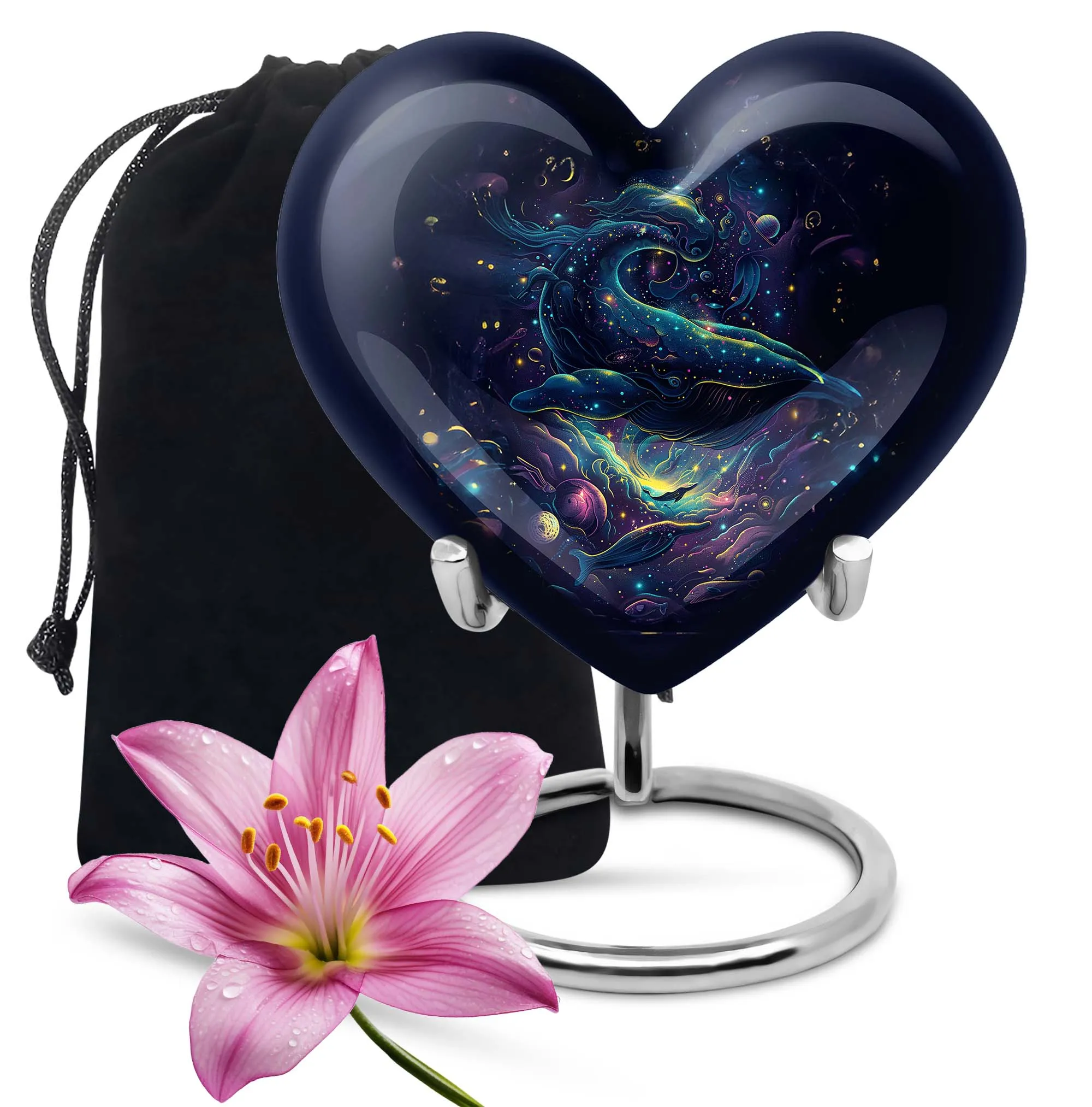 Catholic Cremation Urn - Contemporary Burial Urn for Ashes
