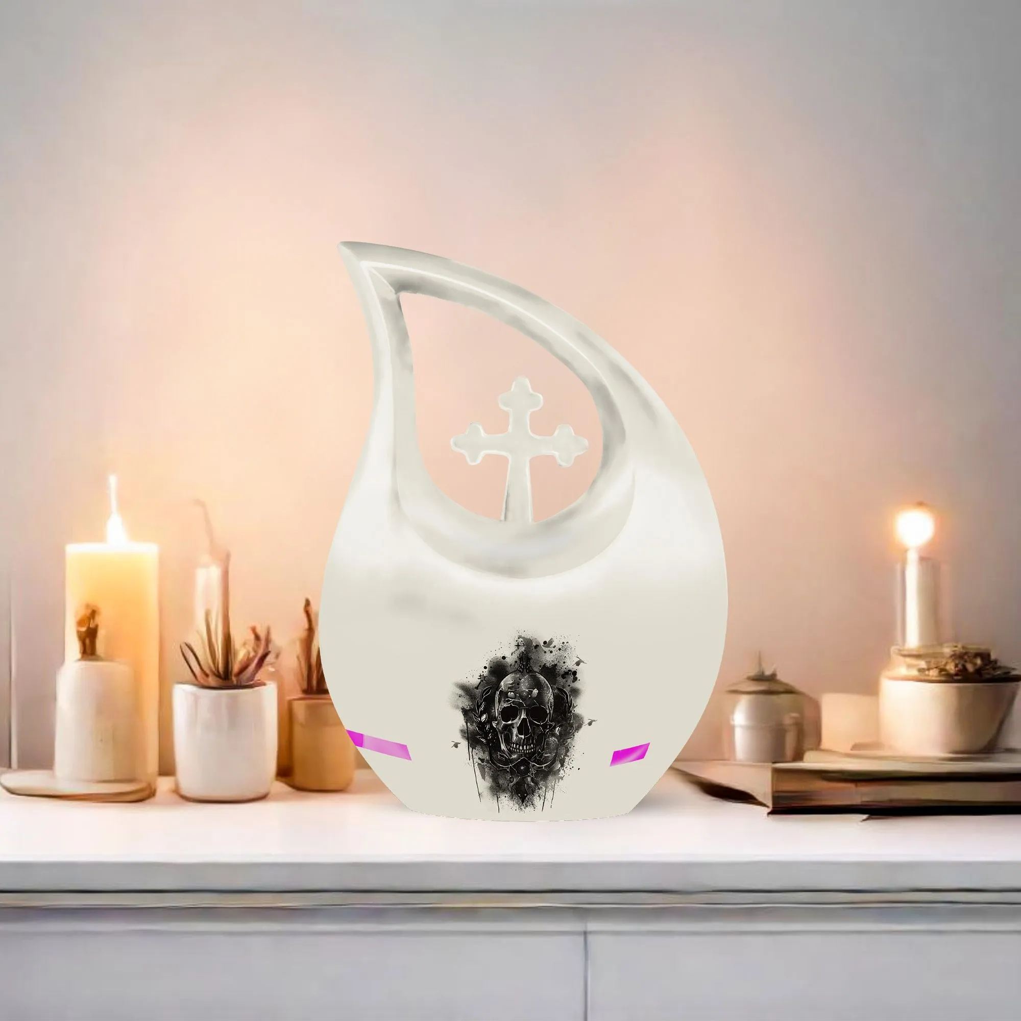 Catholic Theme Cremation Urn Memorial for Cherished Remains