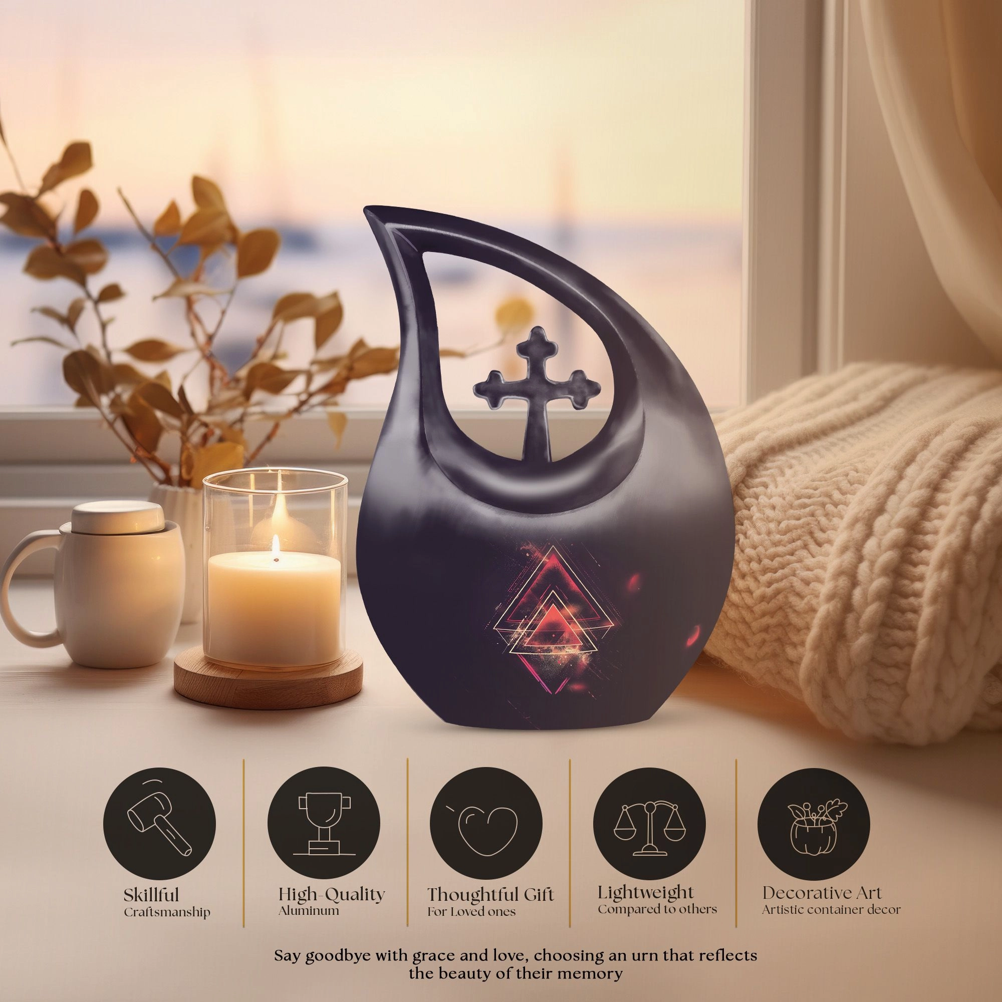 Catholic Urn : A Respectful Memorial Urn for Human Ashes